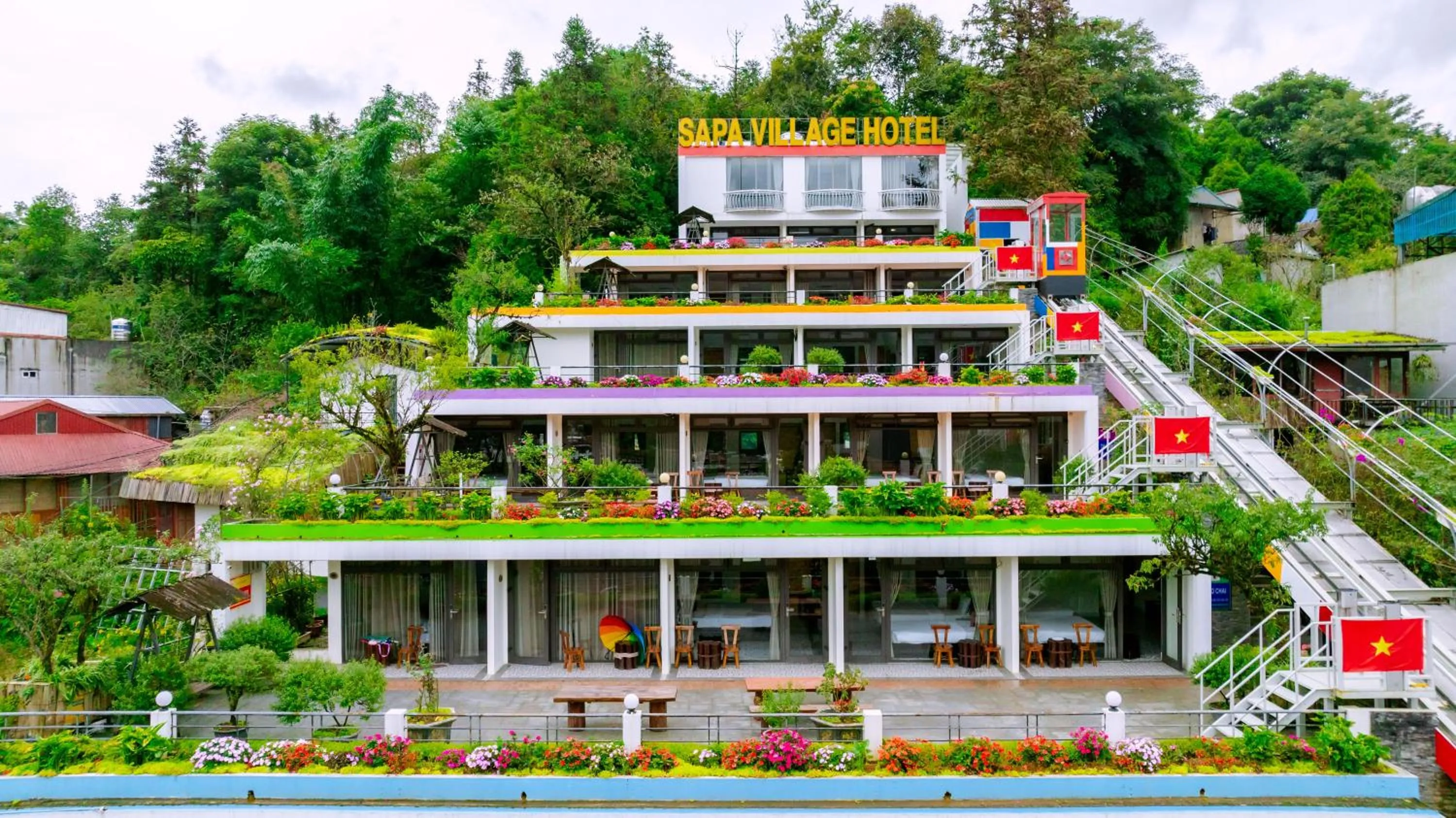 Property building in Sapa Village Hotel