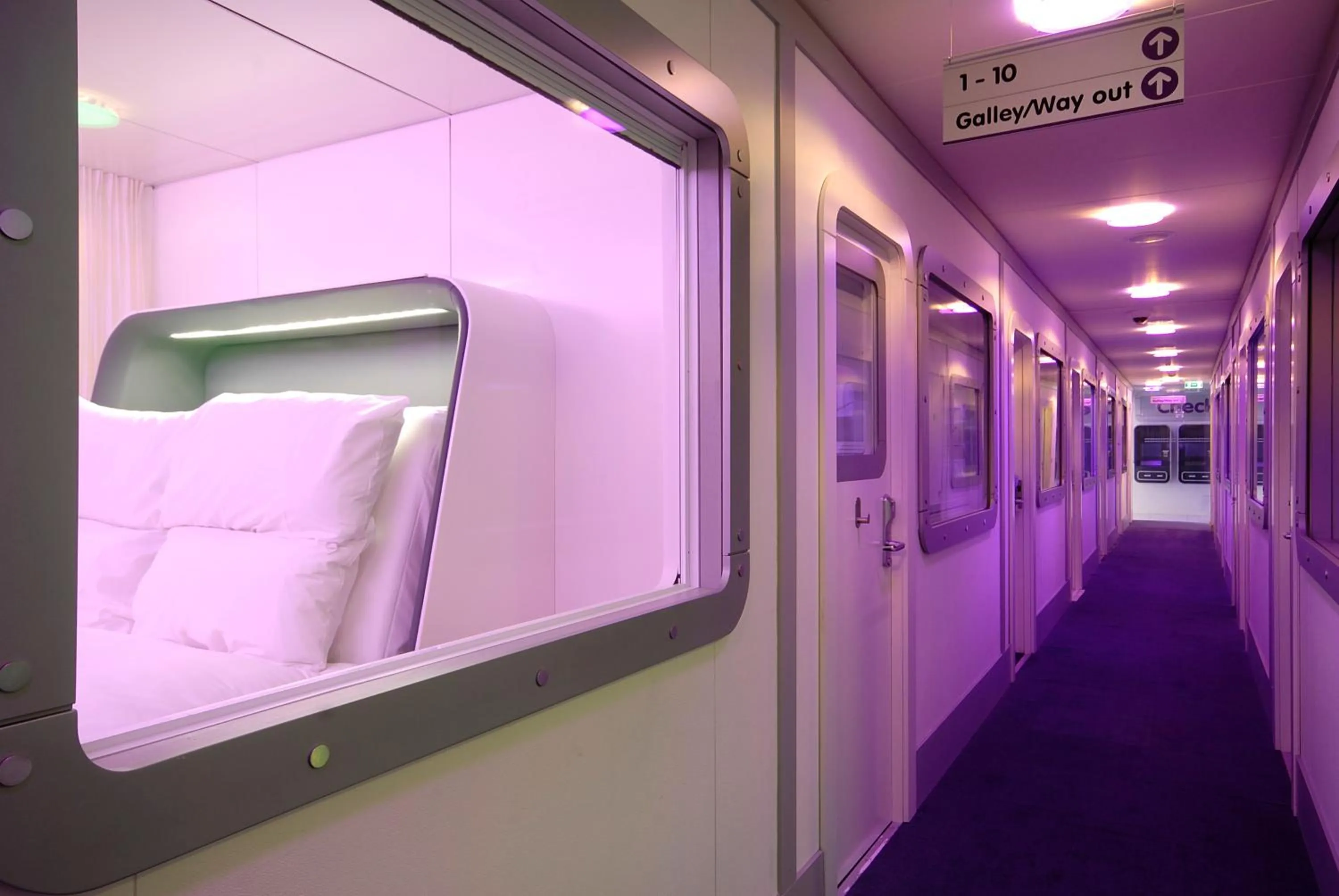 Decorative detail in YOTELAIR Amsterdam Schiphol Transit Hotel