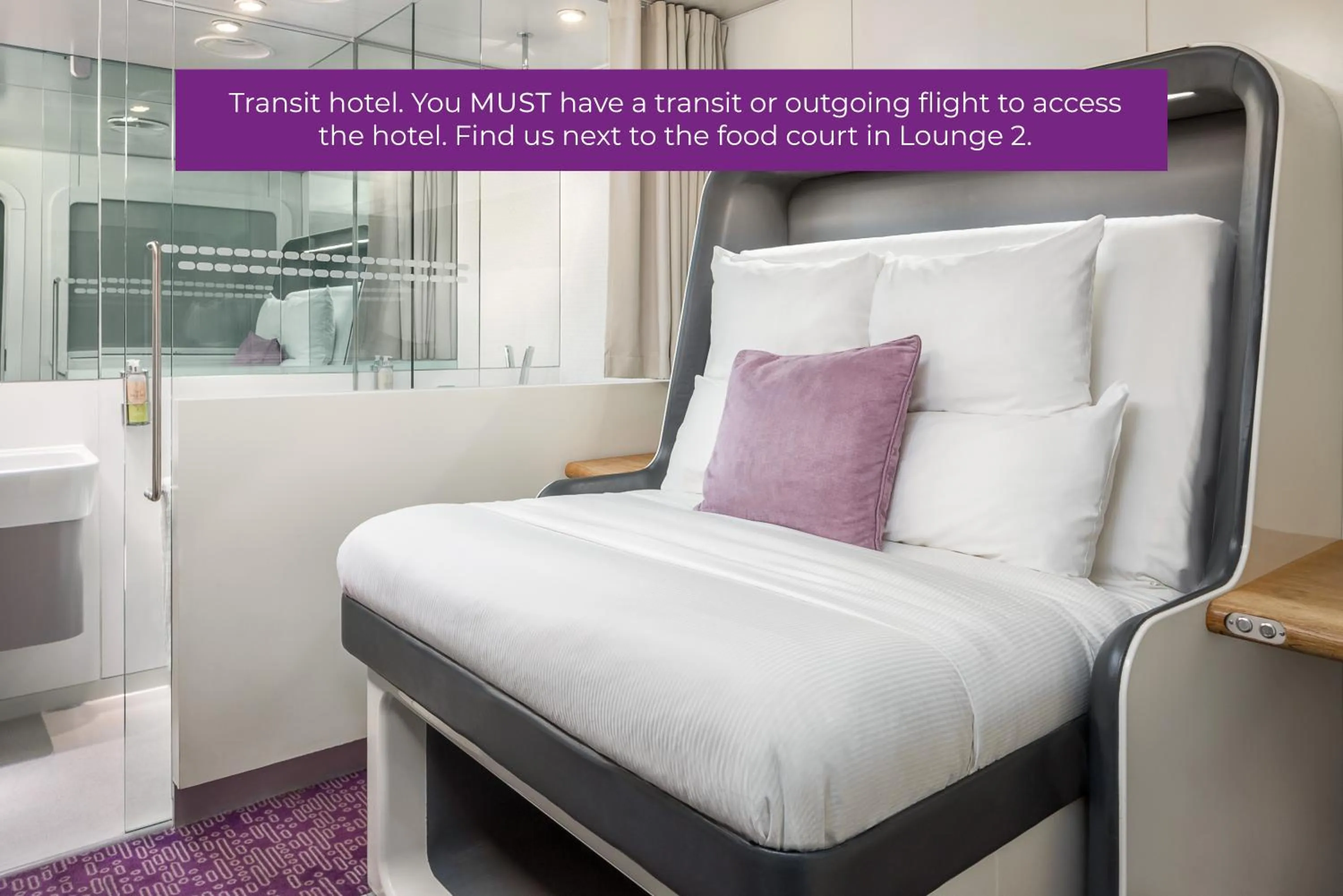 Bed in YOTELAIR Amsterdam Schiphol Transit Hotel