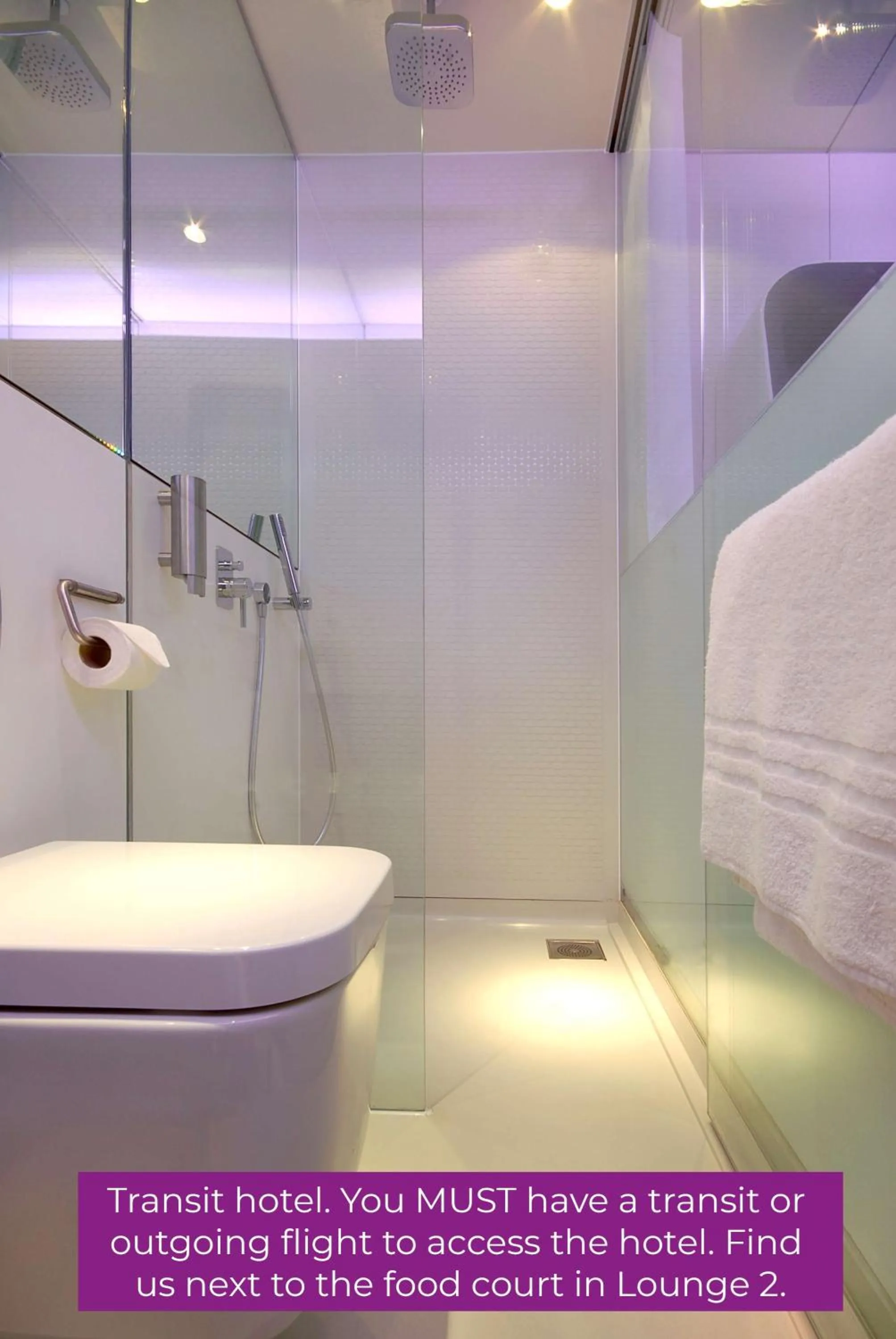 Bathroom in YOTELAIR Amsterdam Schiphol Transit Hotel