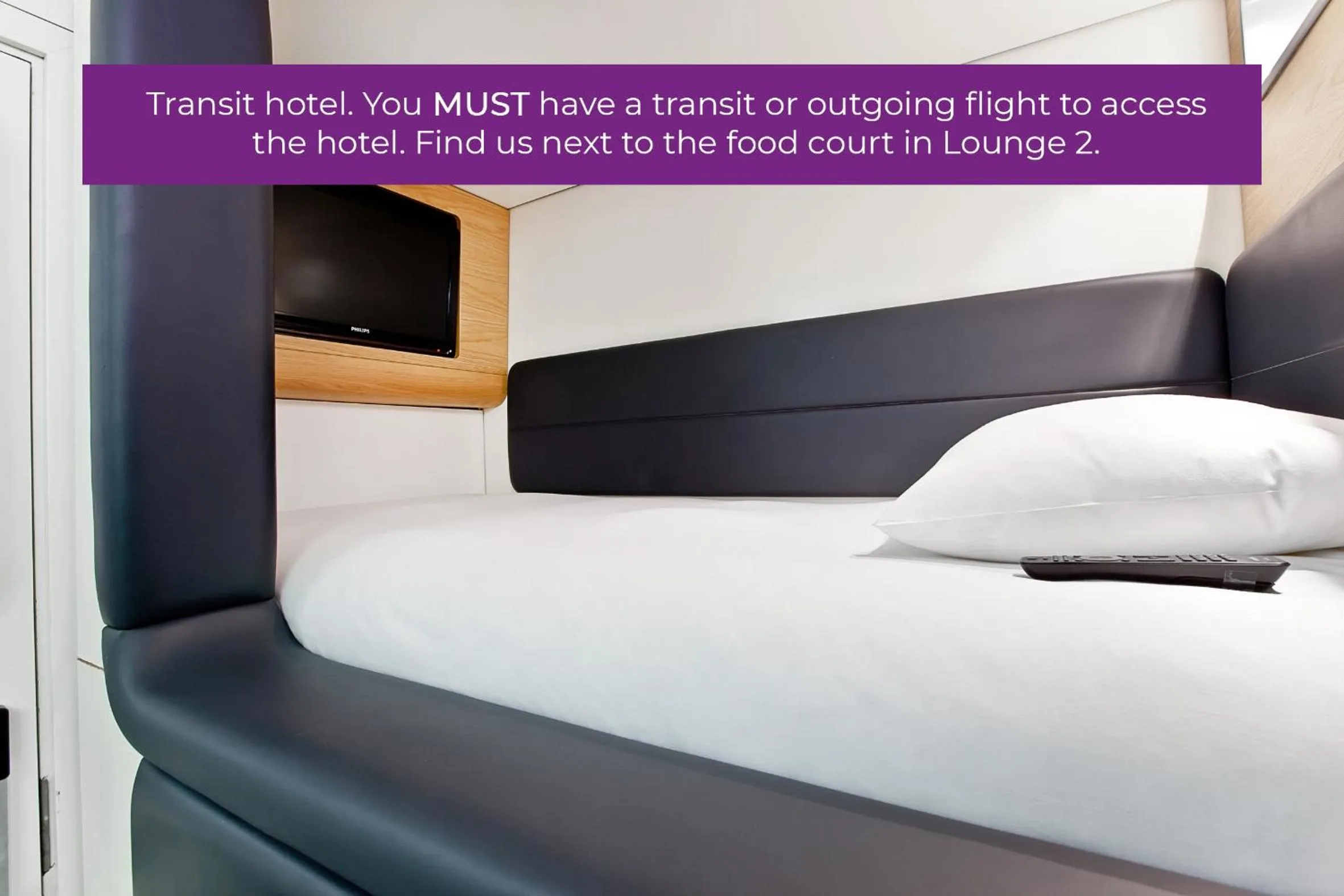 Bed in YOTELAIR Amsterdam Schiphol Transit Hotel