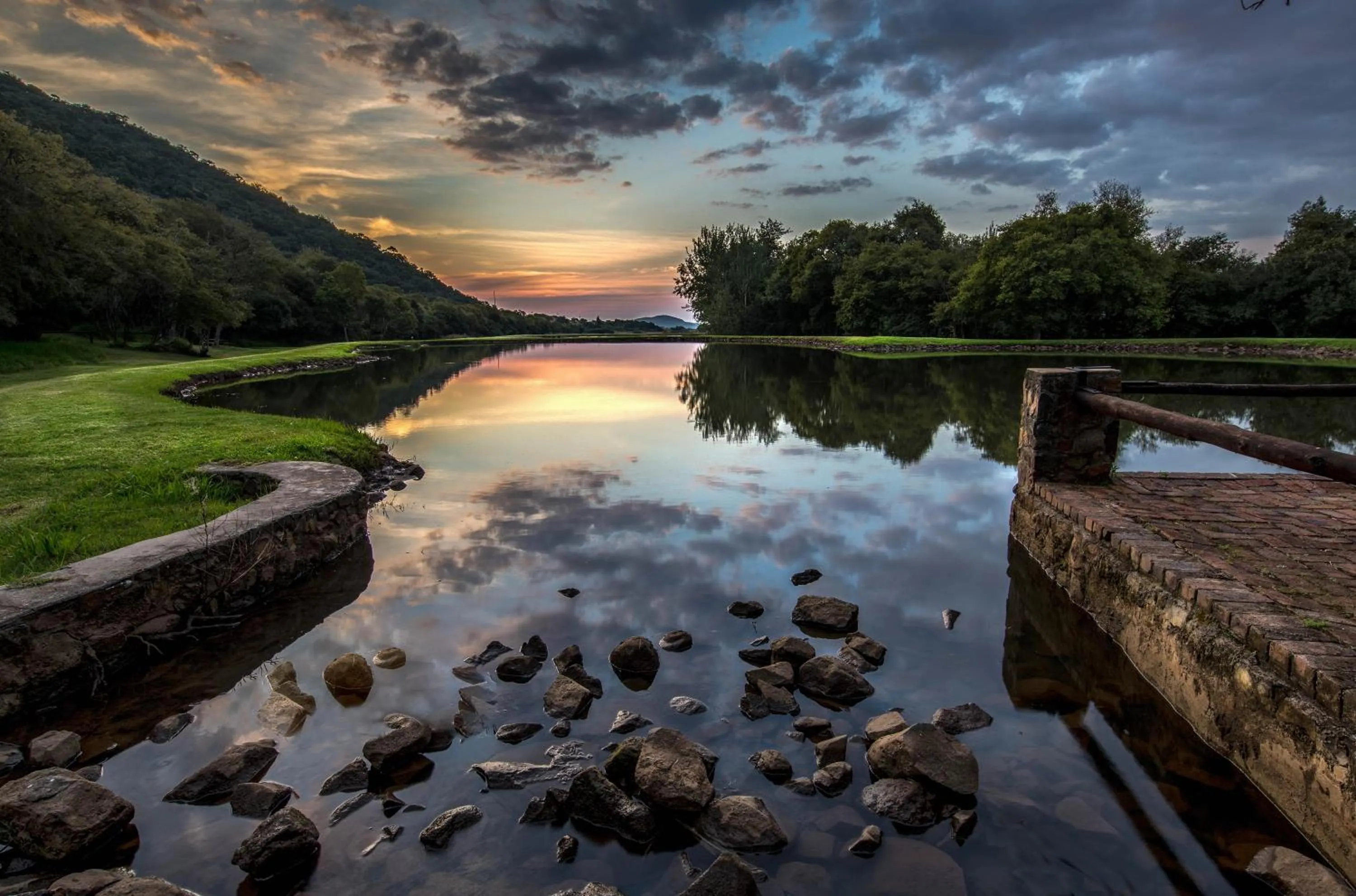 Natural landscape in Valley of the Rainbow Fly Fishing Estate