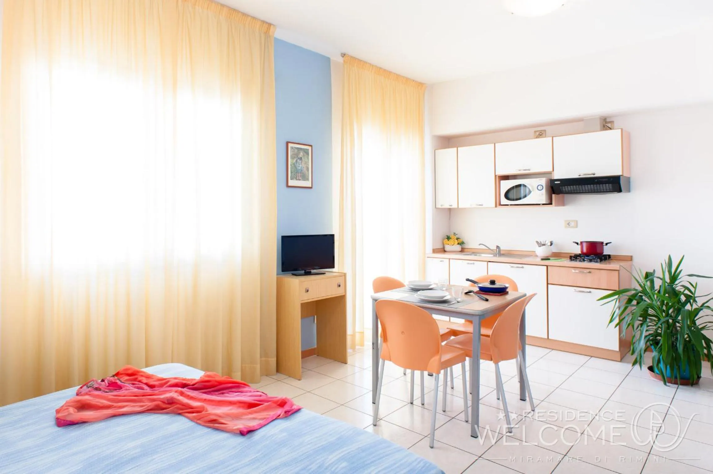 Kitchen or kitchenette, Bed in Welcome Residence per famiglie