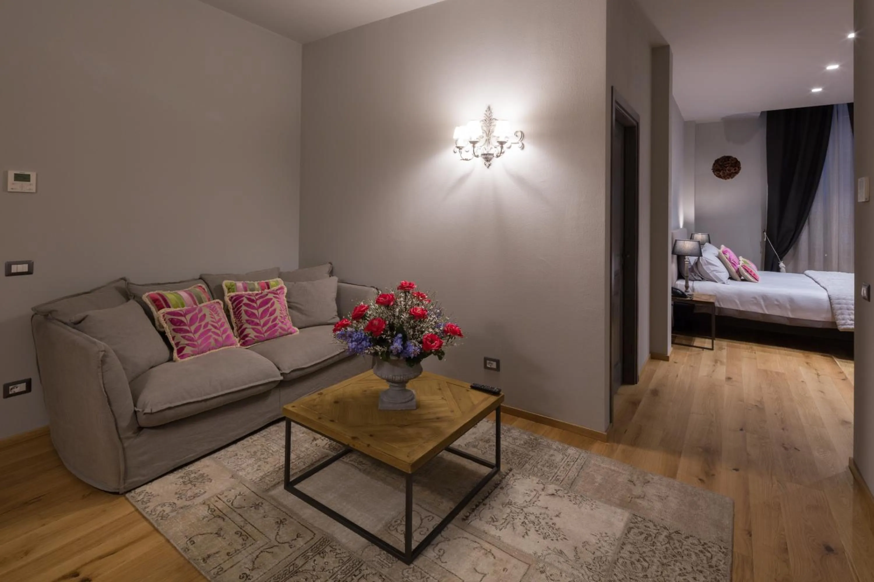 Living room, Bed in Il Duomo Luxury Suite