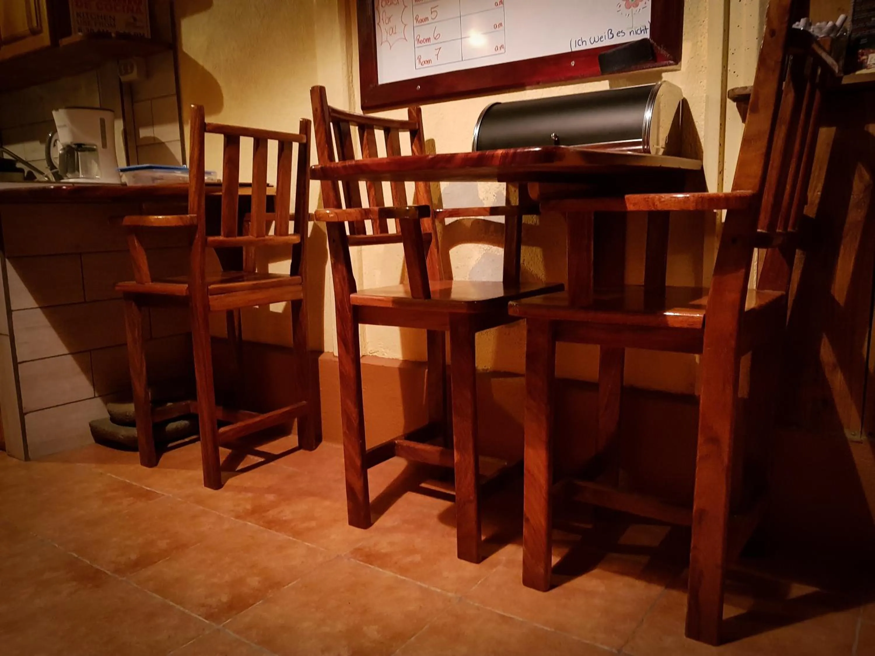 Communal kitchen in Greemount Hotel