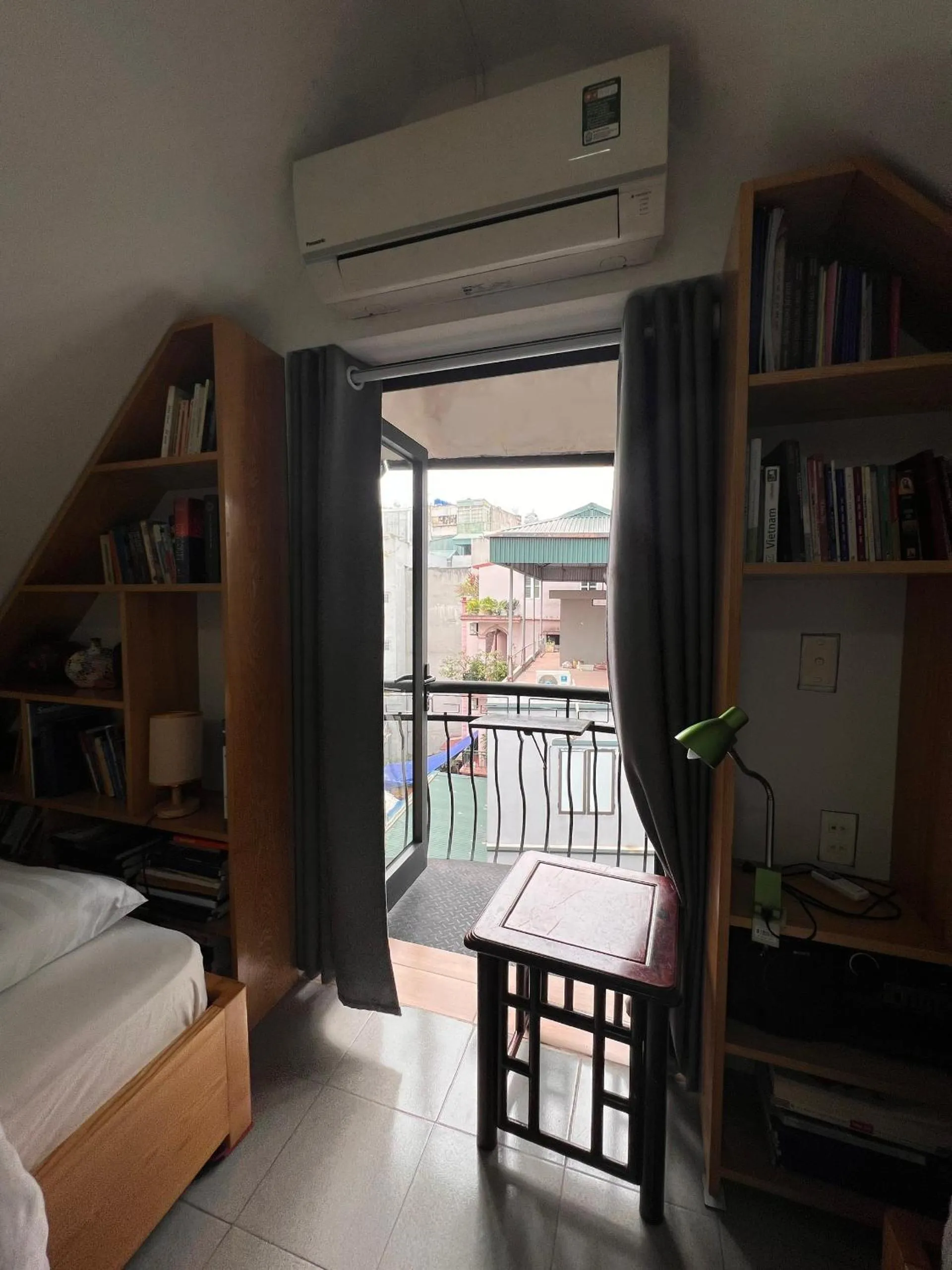 Bed in French-styled house