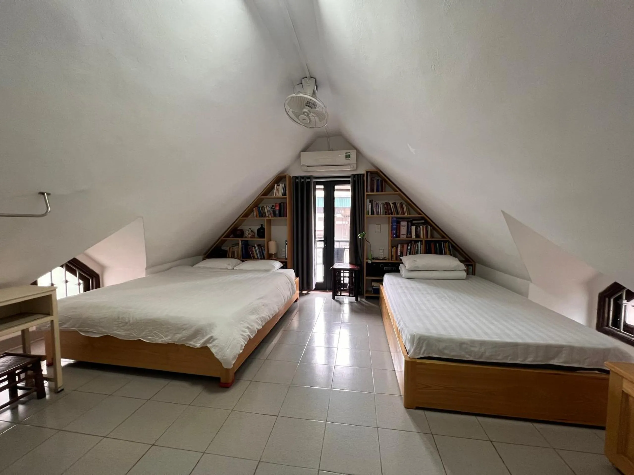 Bed in French-styled house