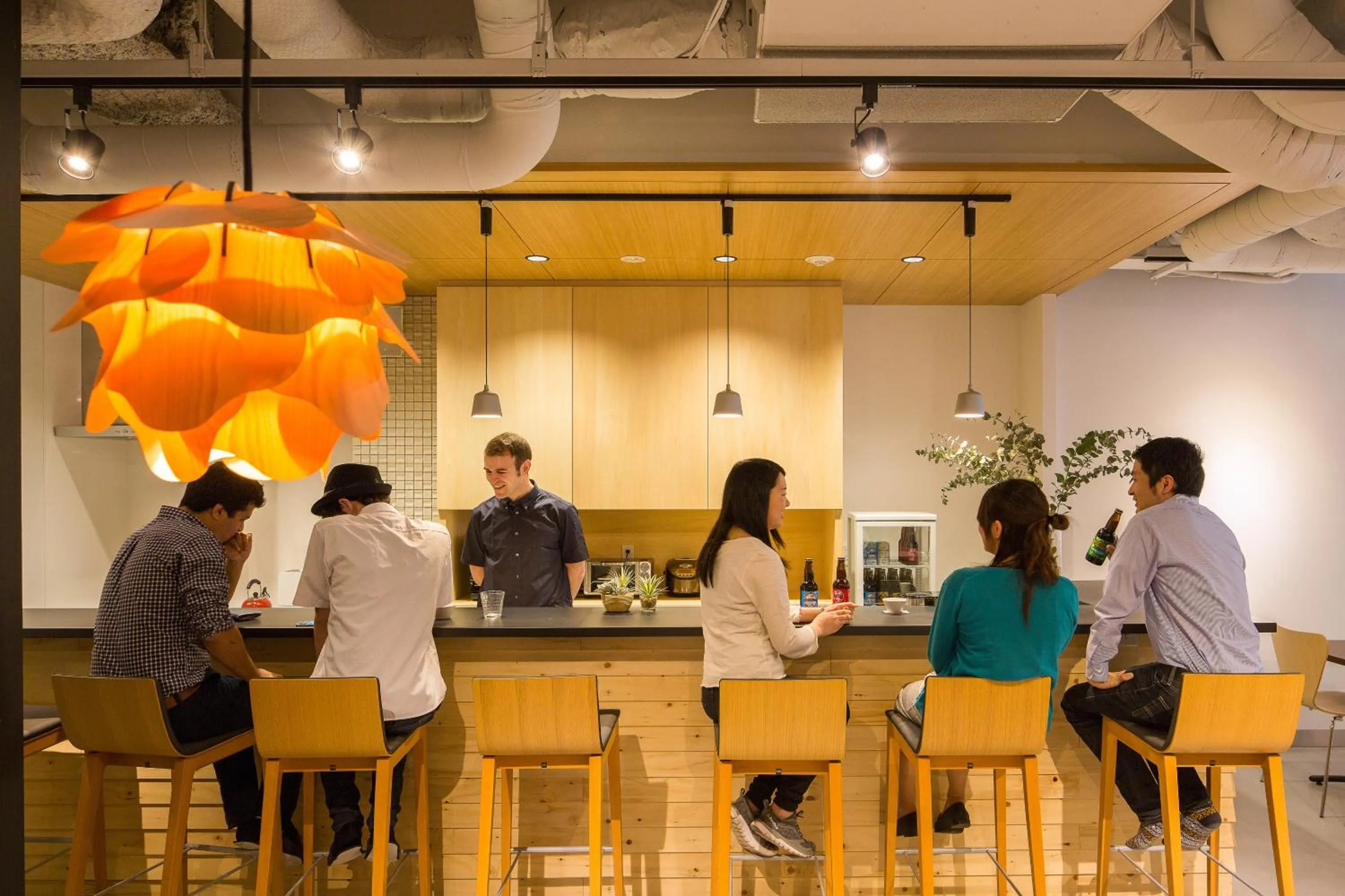 Lounge or bar in Grids Sapporo Hotel&Hostel