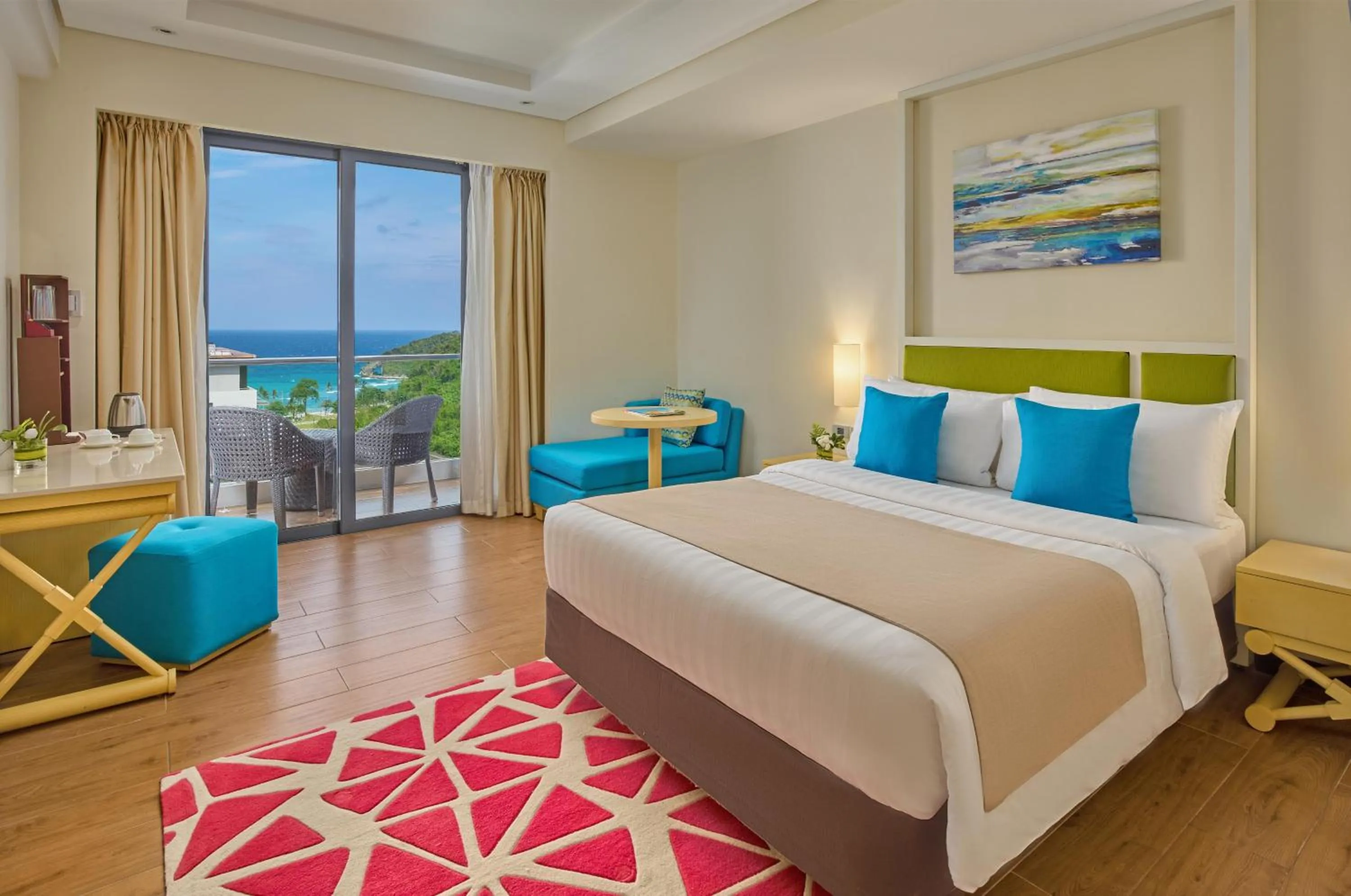 Bedroom, Bed in Savoy Hotel Boracay near Newcoast Beach