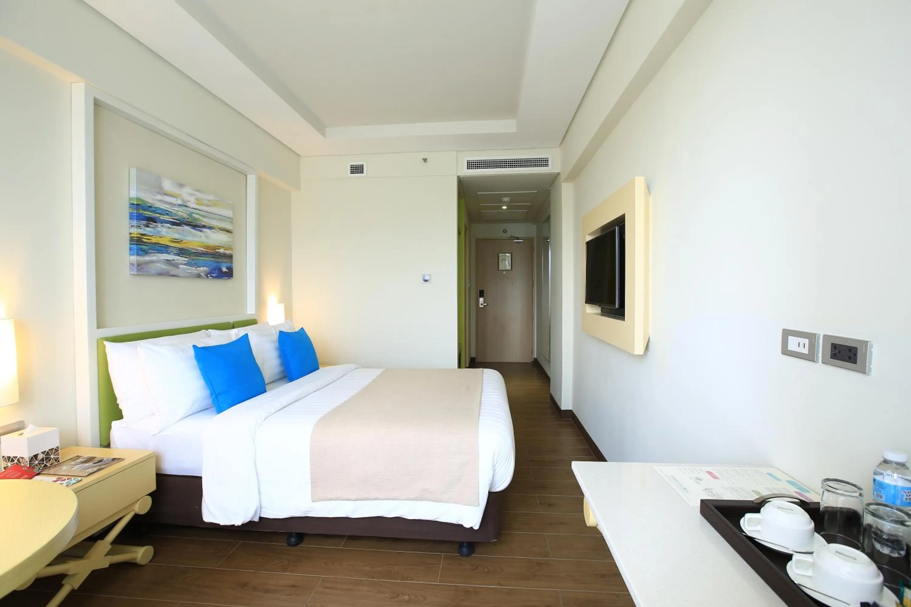 Bed in Savoy Hotel Boracay near Newcoast Beach