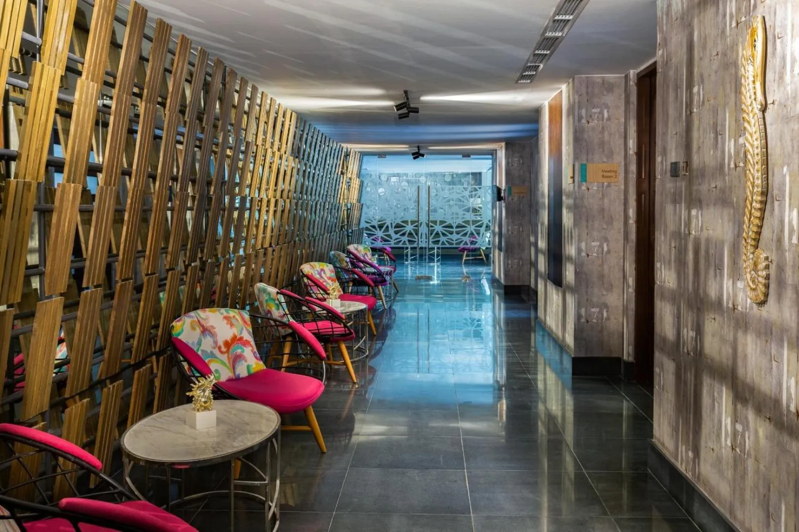 Seating area in Savoy Hotel Boracay near Newcoast Beach