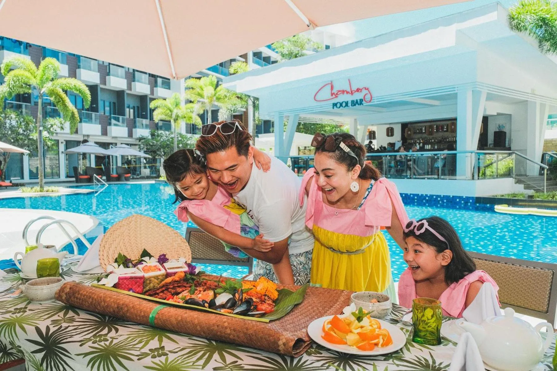 People in Savoy Hotel Boracay near Newcoast Beach