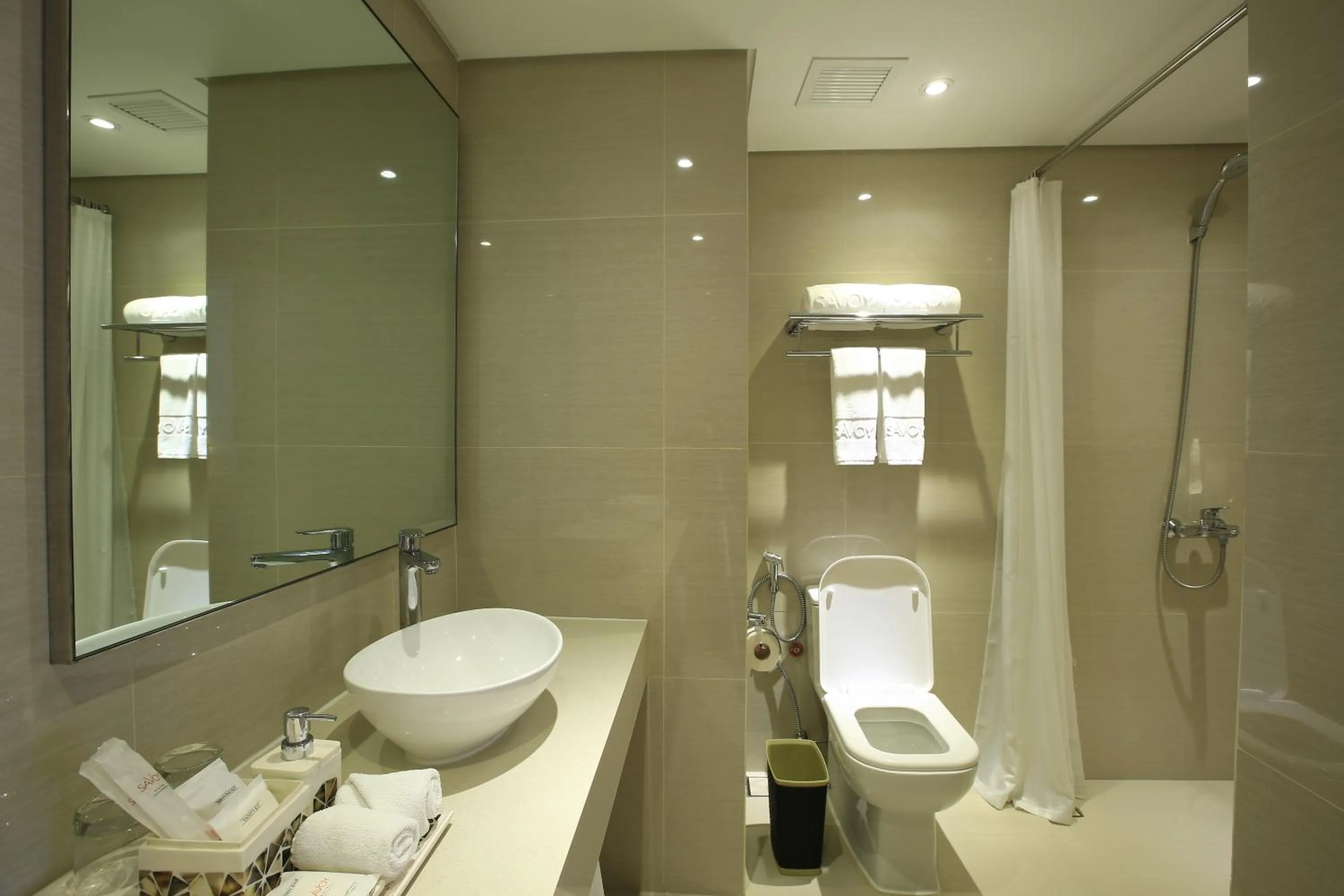 Shower in Savoy Hotel Boracay near Newcoast Beach