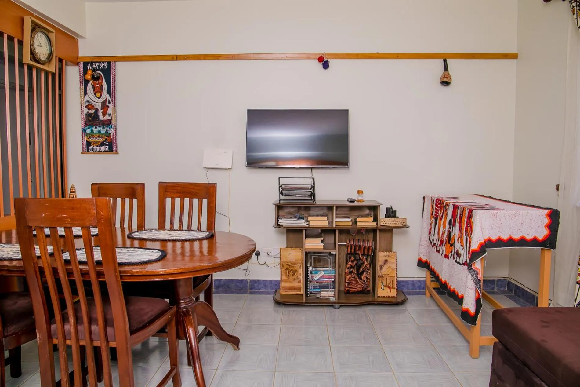Seating area in Nairobi Airport Apartments