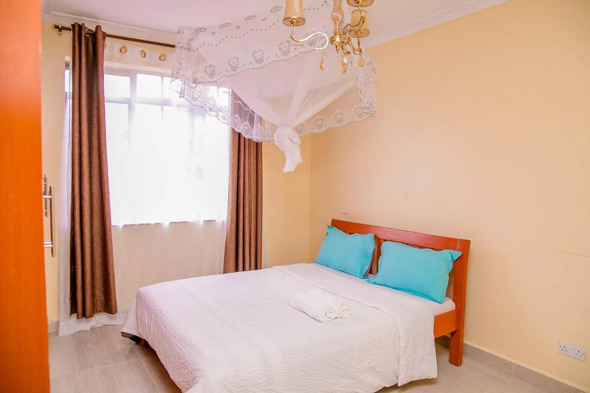 Bed in Nairobi Airport Apartments