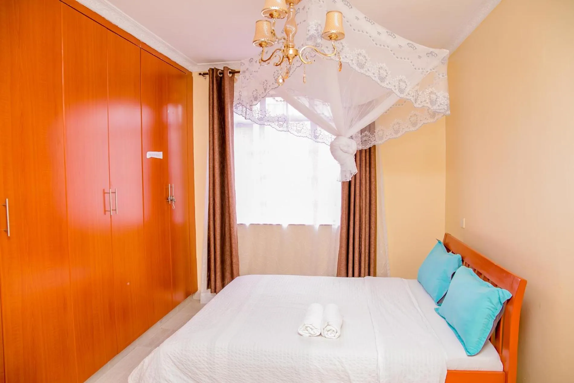 Bed in Nairobi Airport Apartments