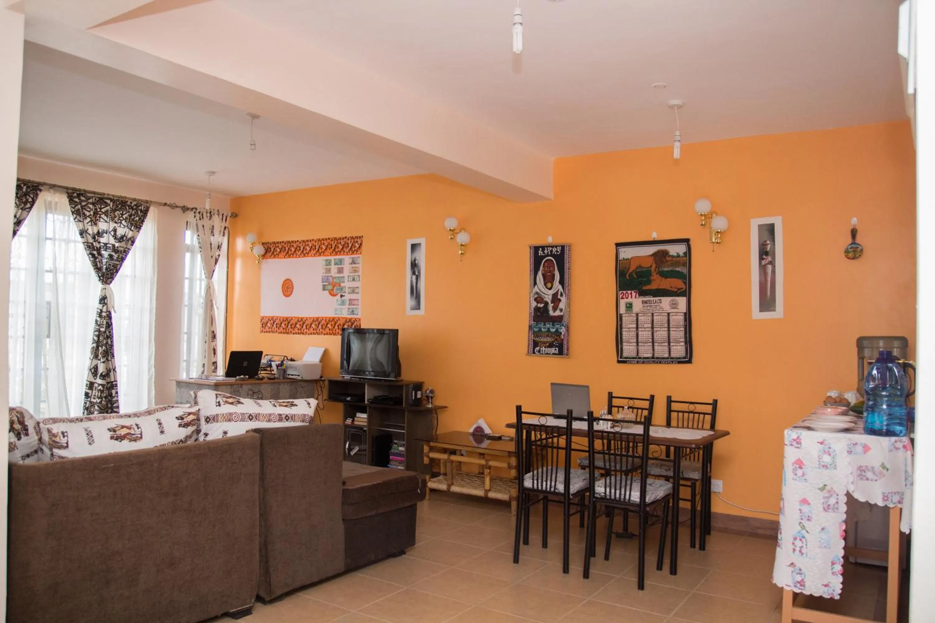 Communal lounge/ TV room in Nairobi Airport Apartments