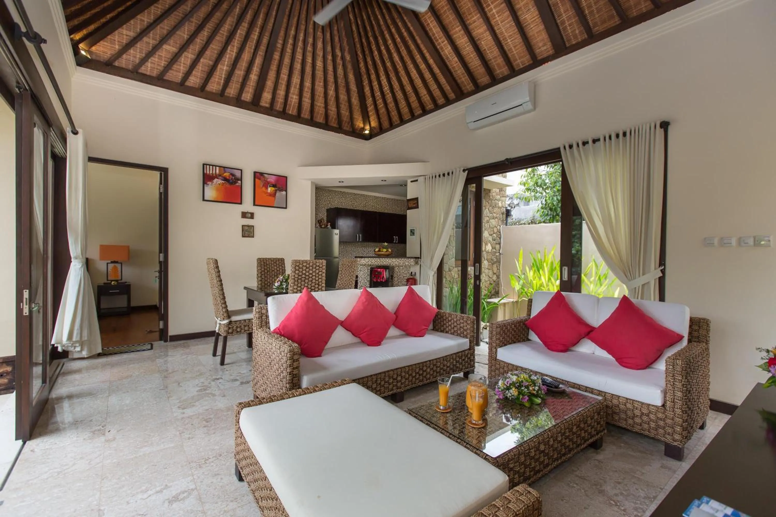 Living room in The Reika Villas by Nagisa Bali