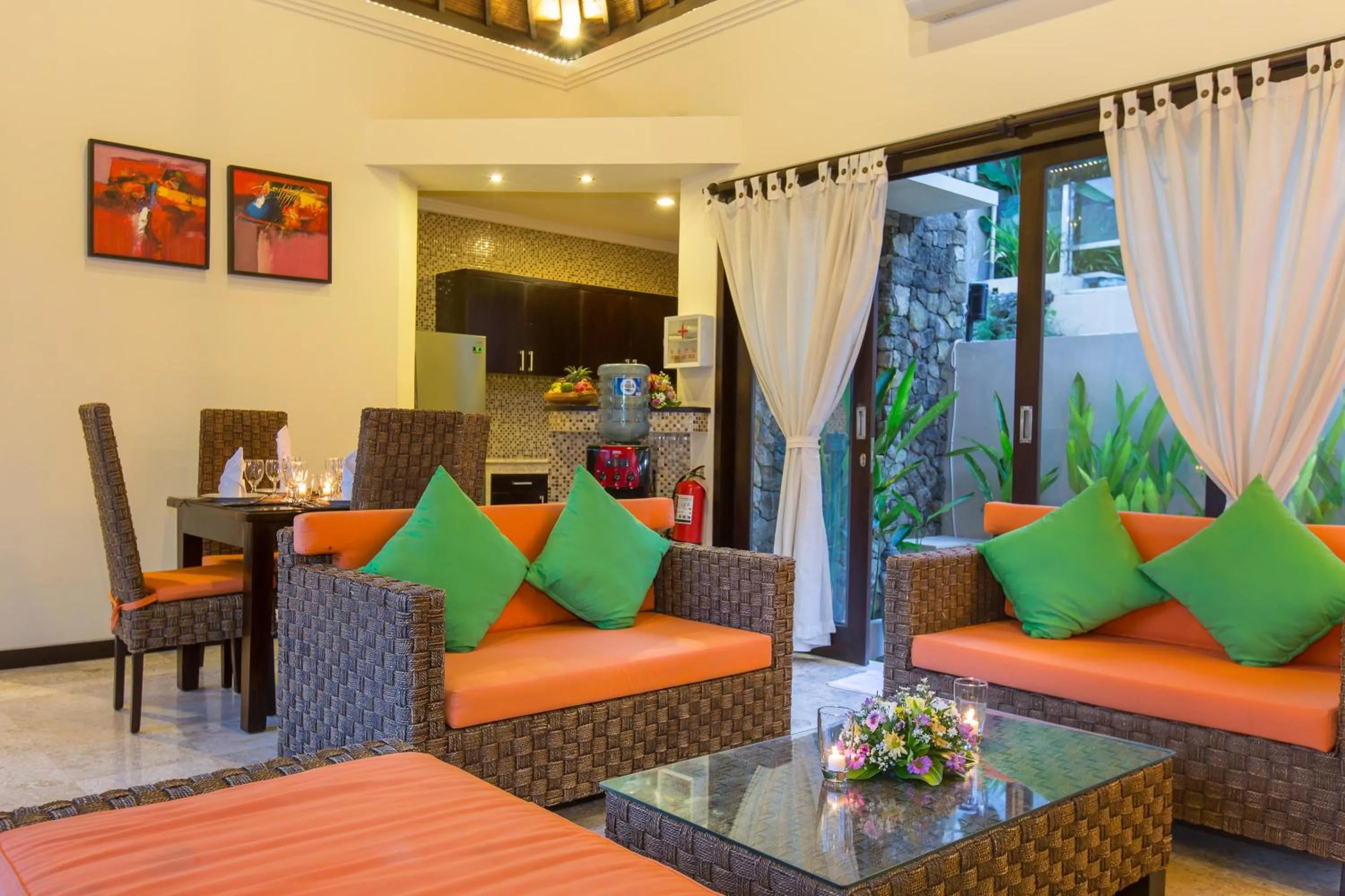 Living room in The Reika Villas by Nagisa Bali