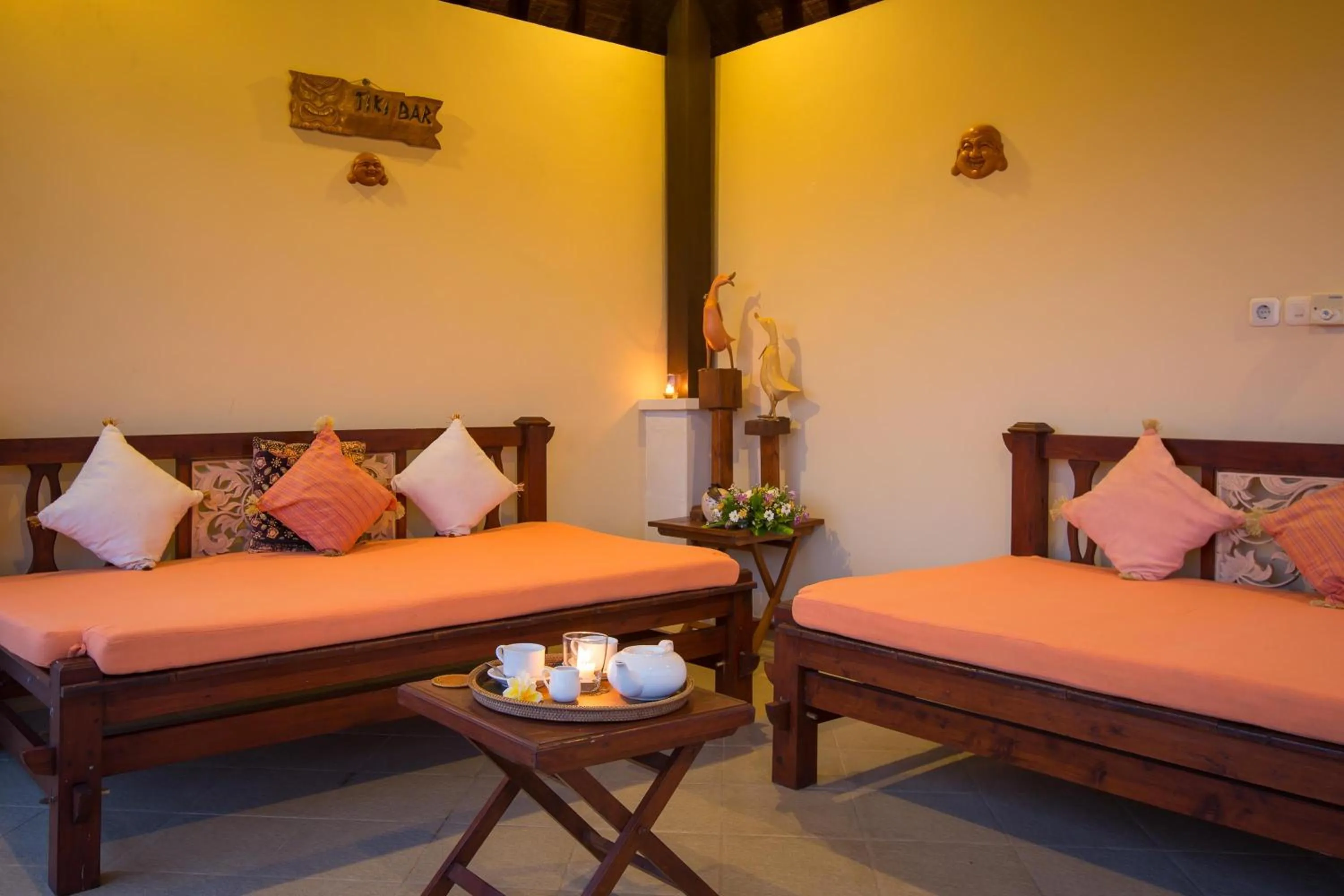 Seating area, Bed in The Reika Villas by Nagisa Bali