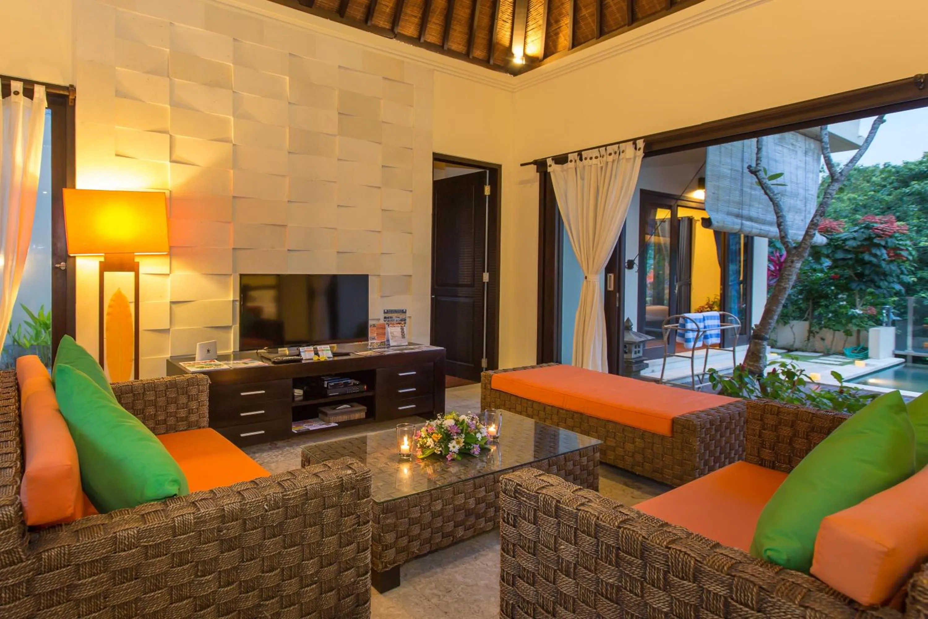 Living room in The Reika Villas by Nagisa Bali