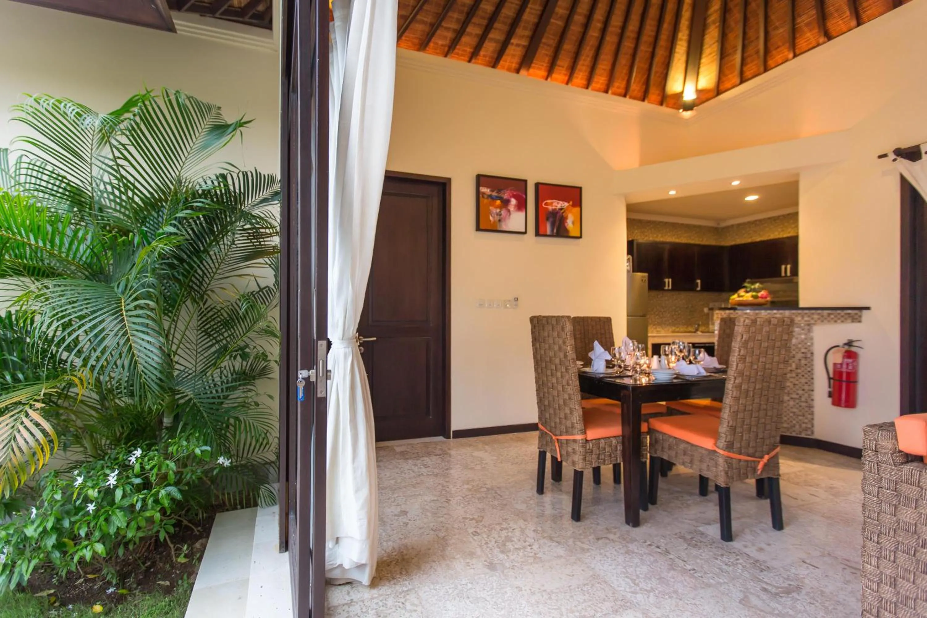 Dining area in The Reika Villas by Nagisa Bali