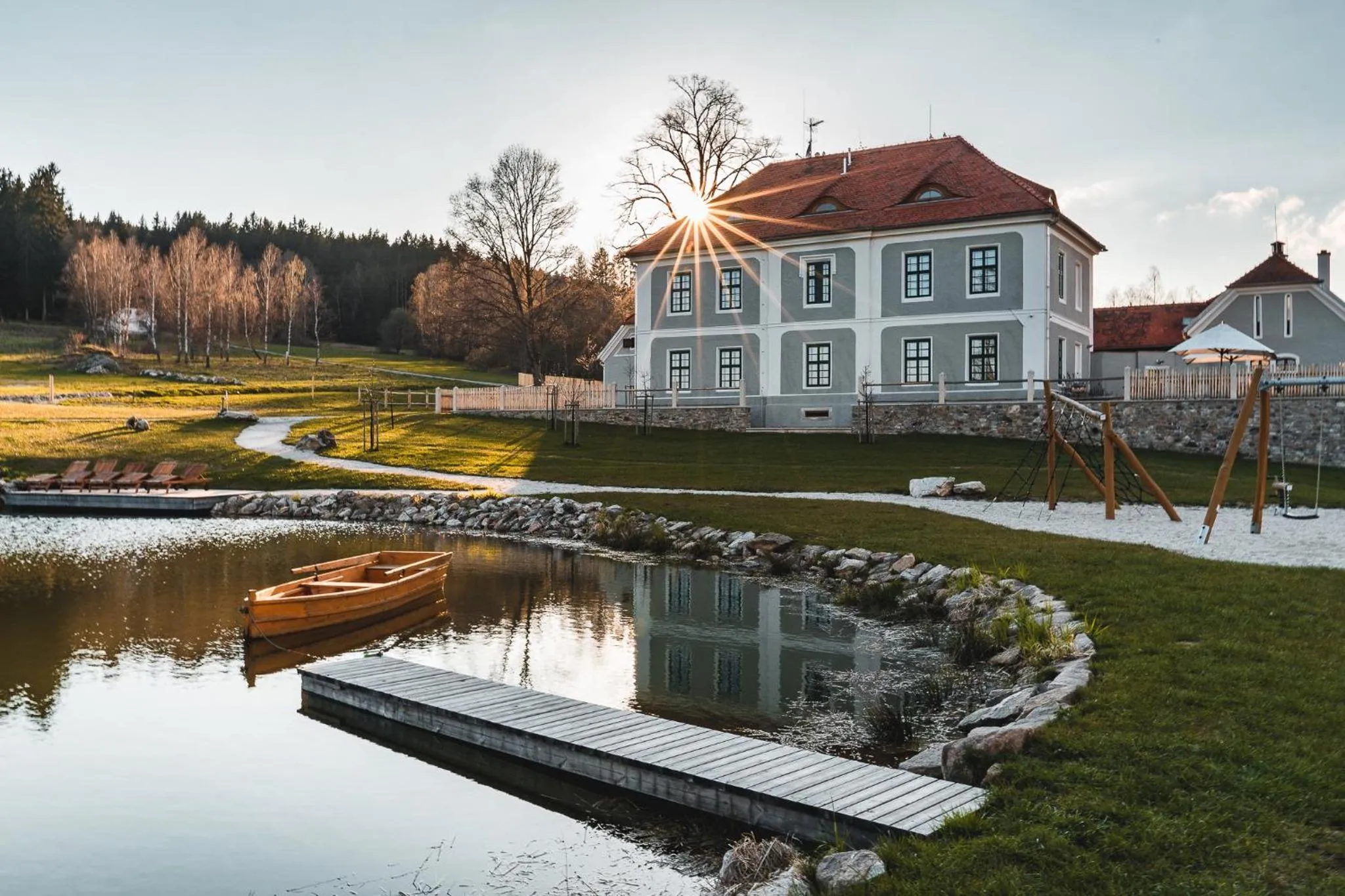 Children play ground in Aparthotel & Wellness Knížecí cesta
