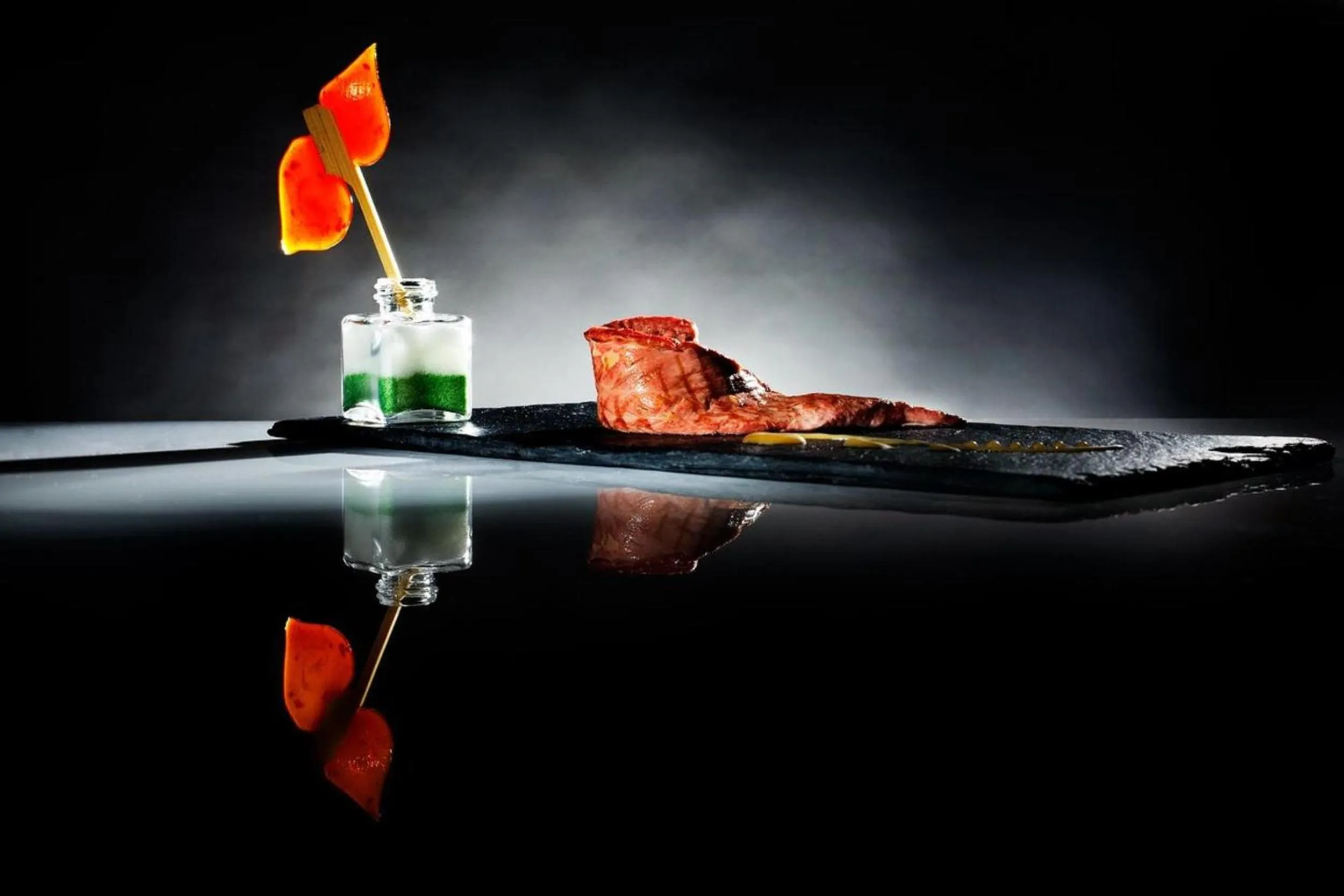 Food close-up in Romantik Hotel le Vignier