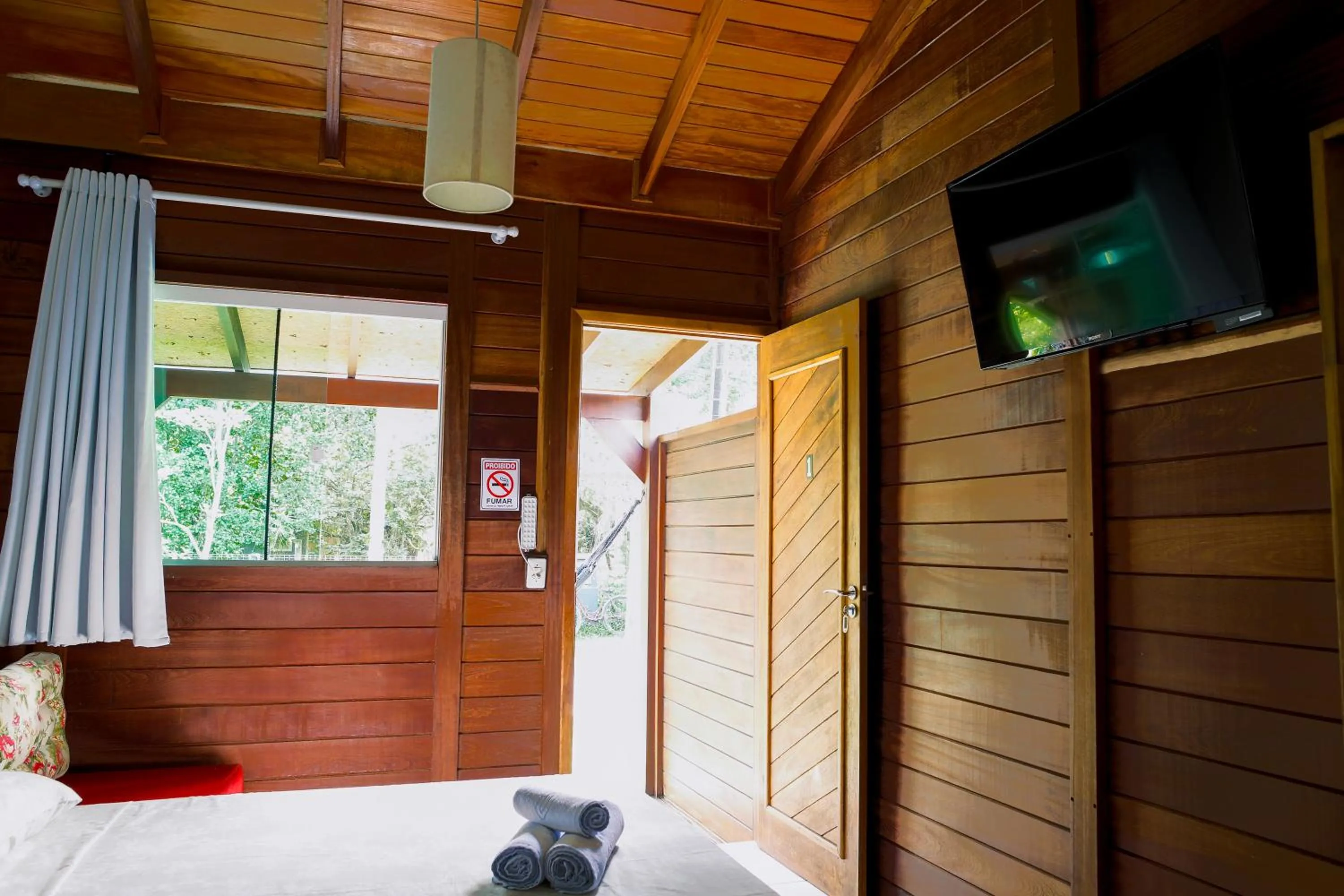 Bed in Pousada Plancton