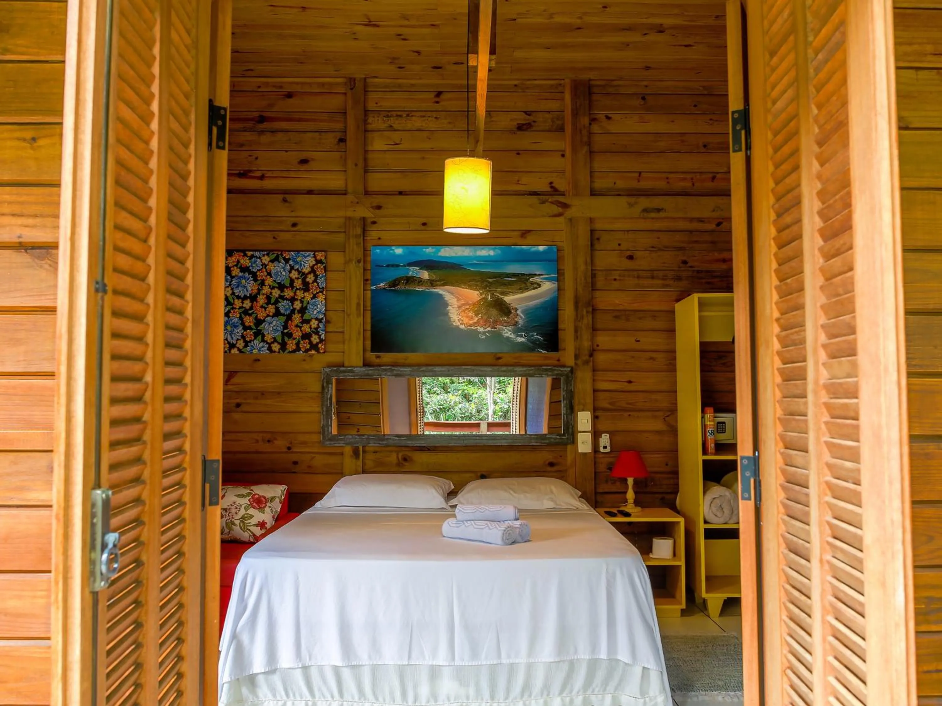 Bed in Pousada Plancton