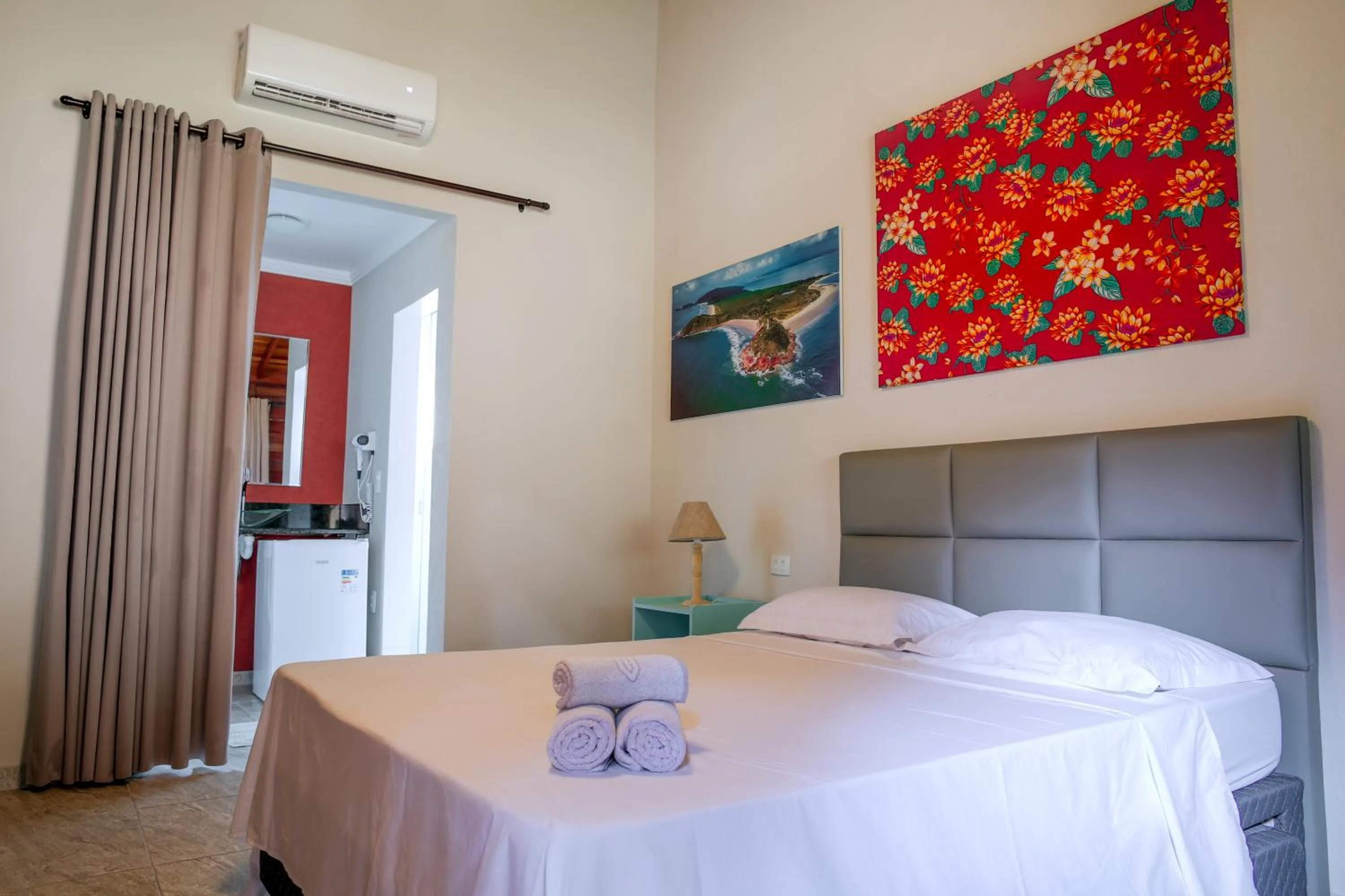 Bed in Pousada Plancton