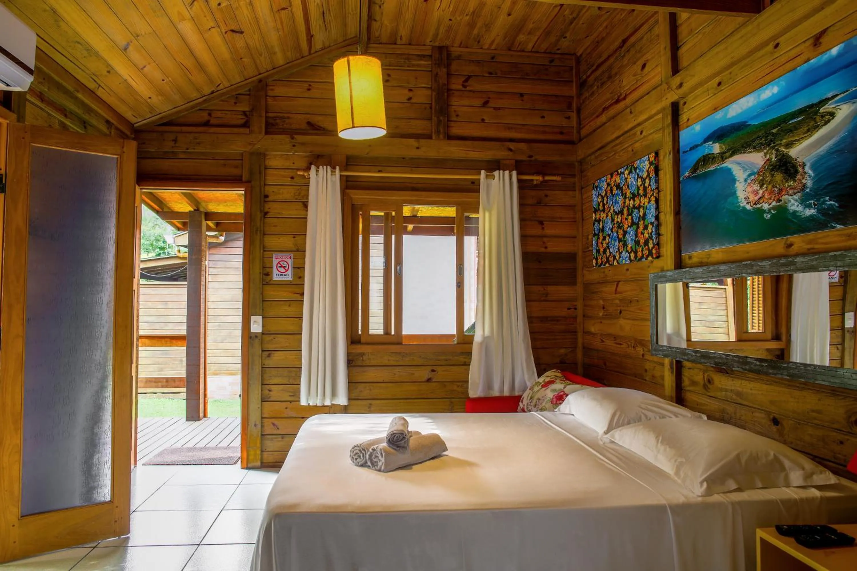 Bed in Pousada Plancton