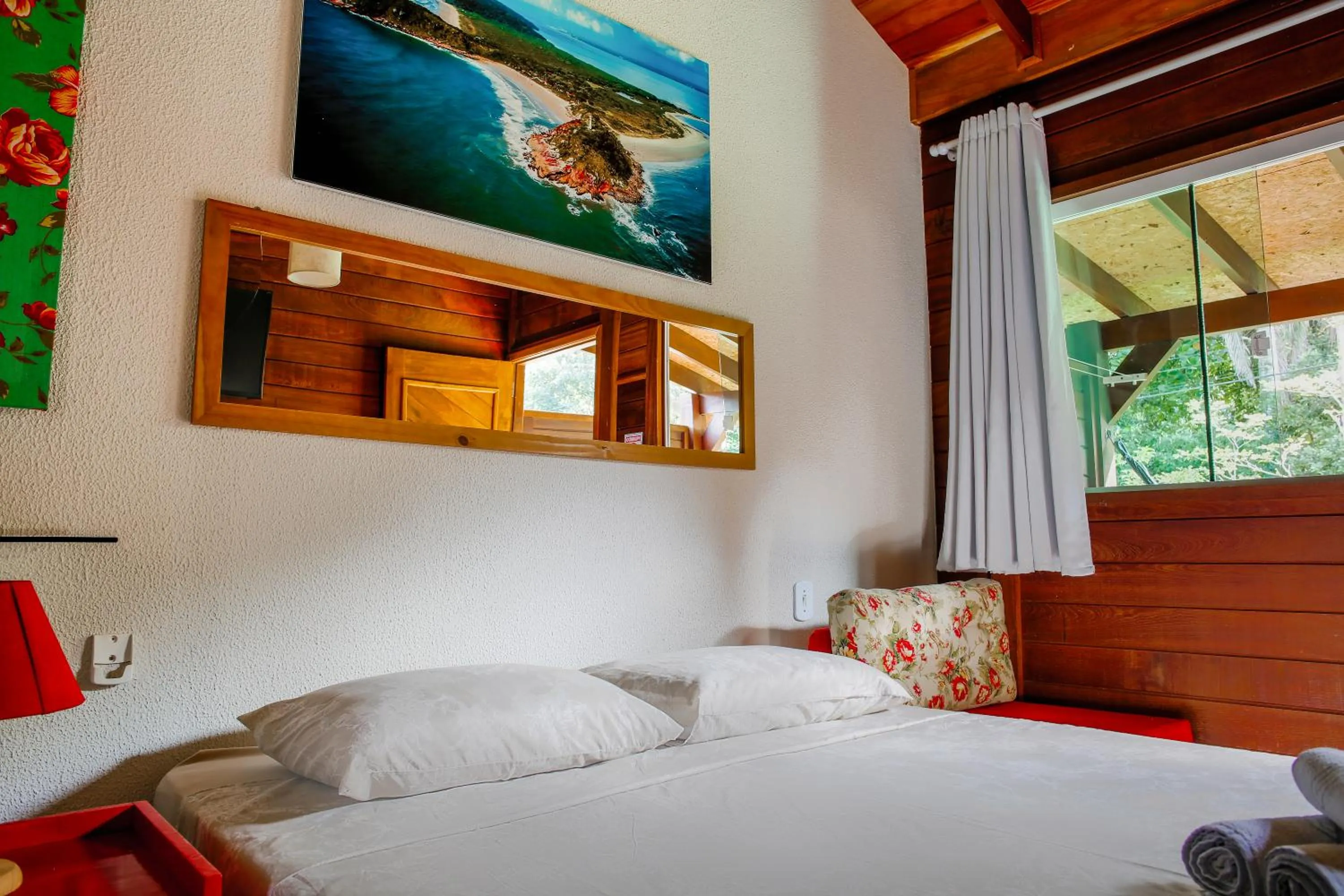 Bed in Pousada Plancton