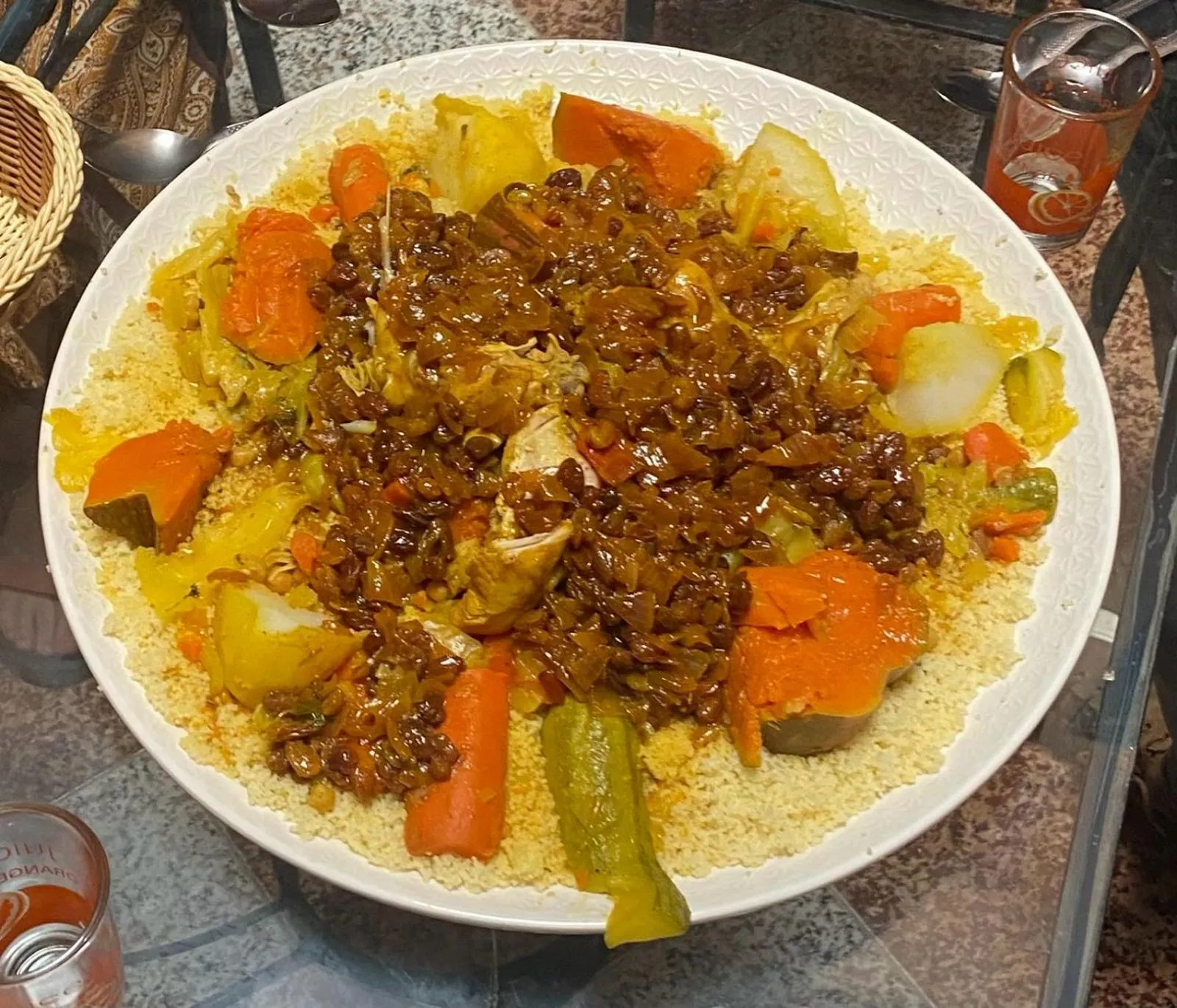 Food in la Kasbah salam