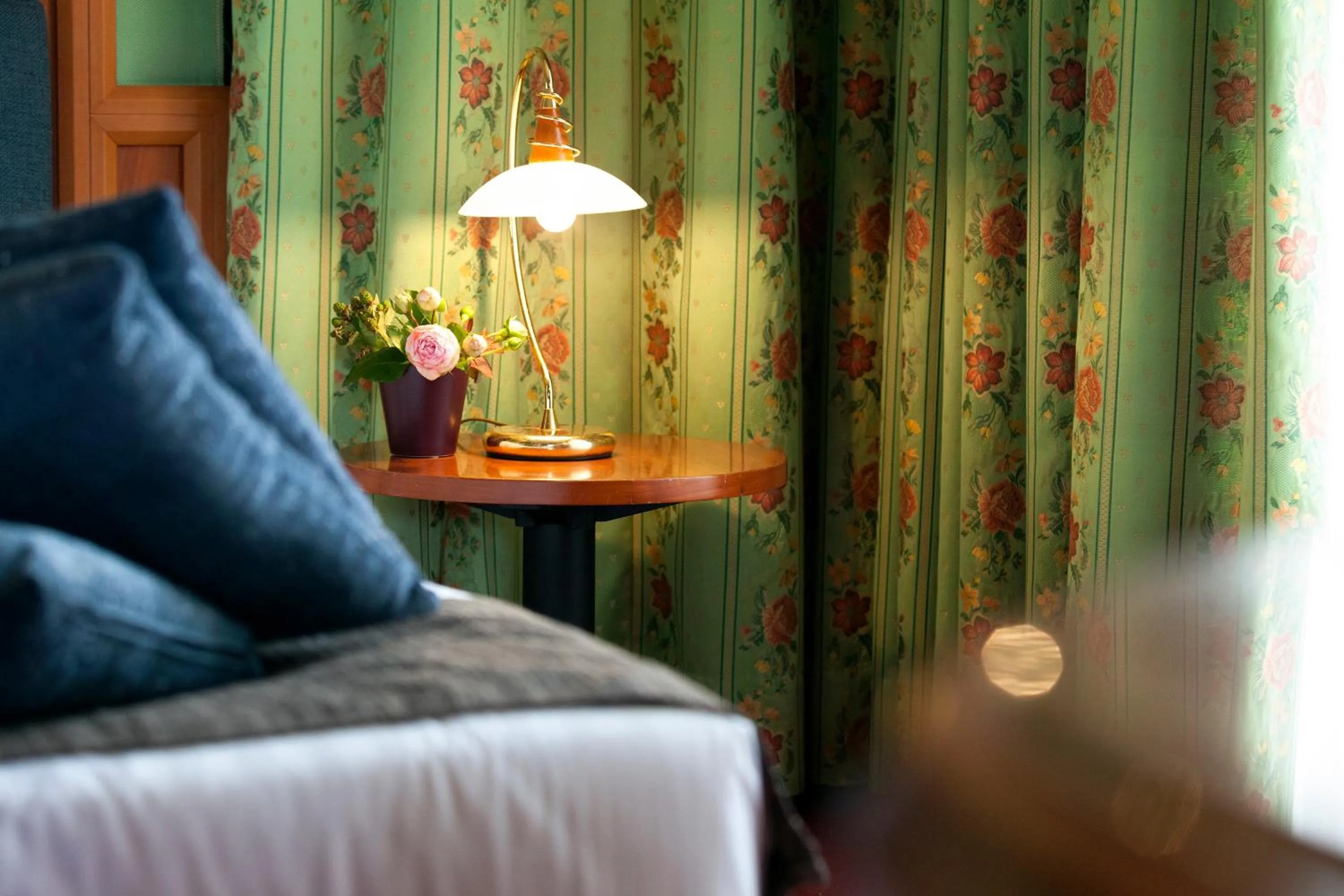 Decorative detail, Bed in Arosio Hotel