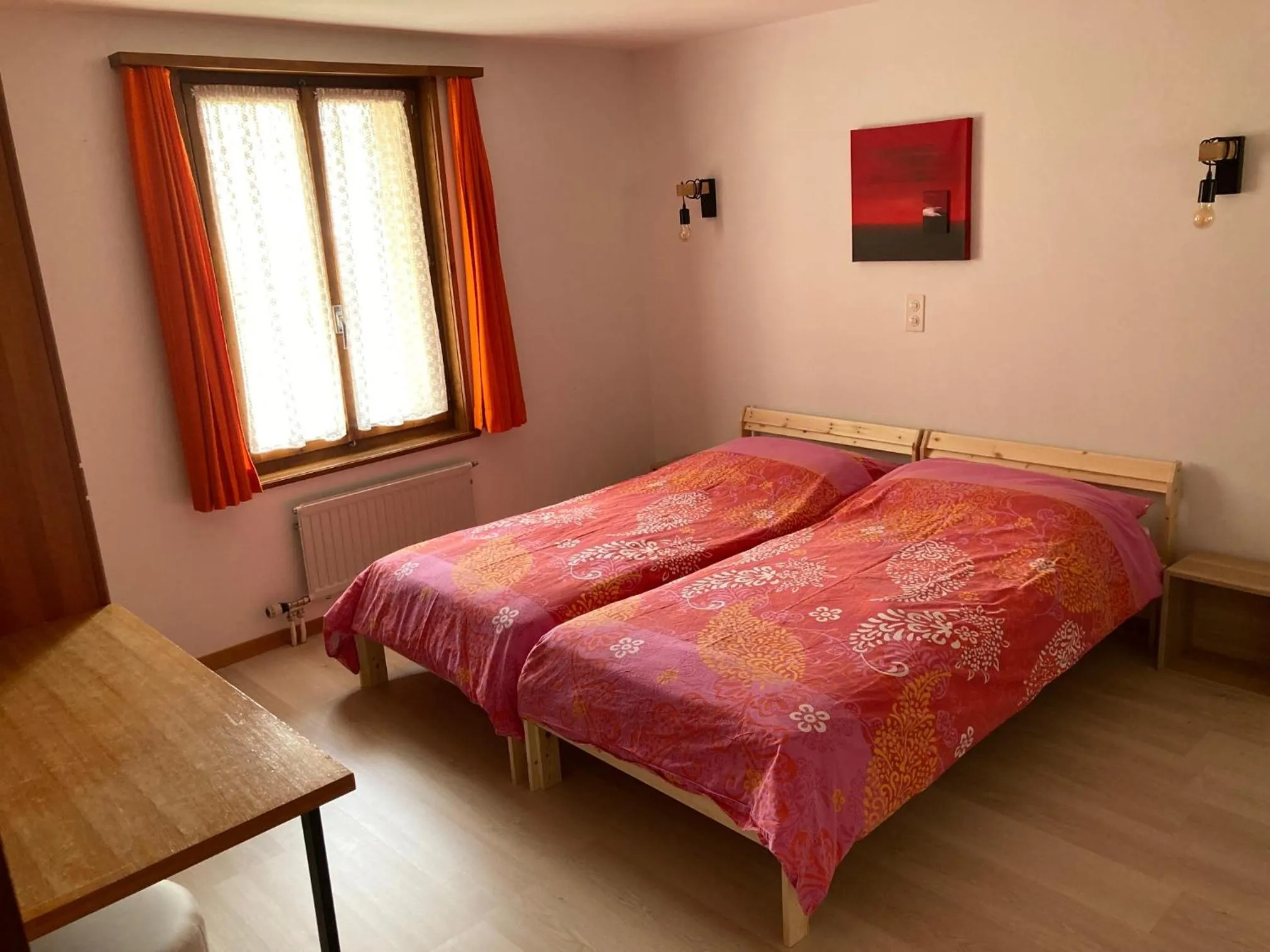 Bed in Hôtel du Gd-St-Bernard