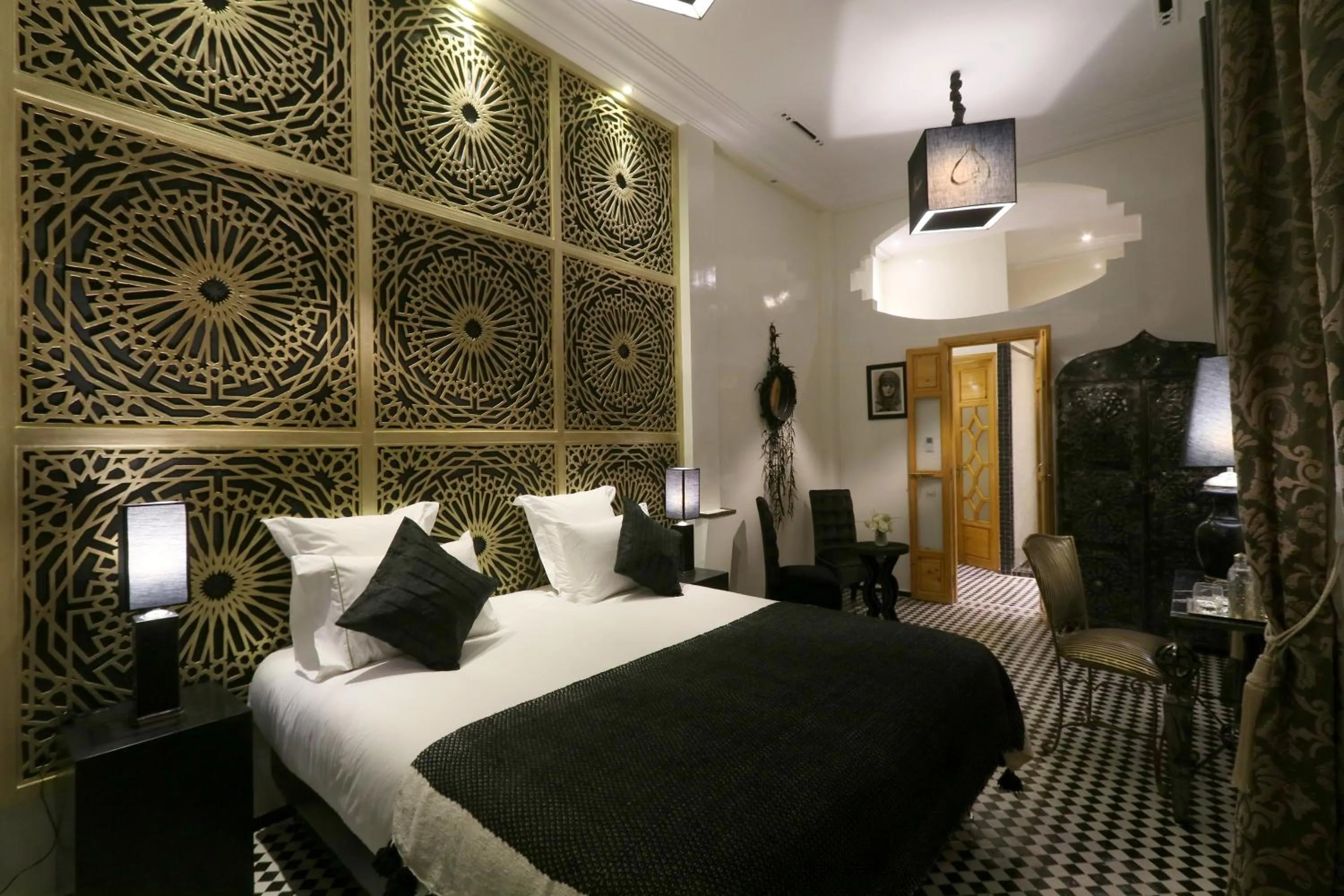 Living room, Bed in Riad Andallaspa