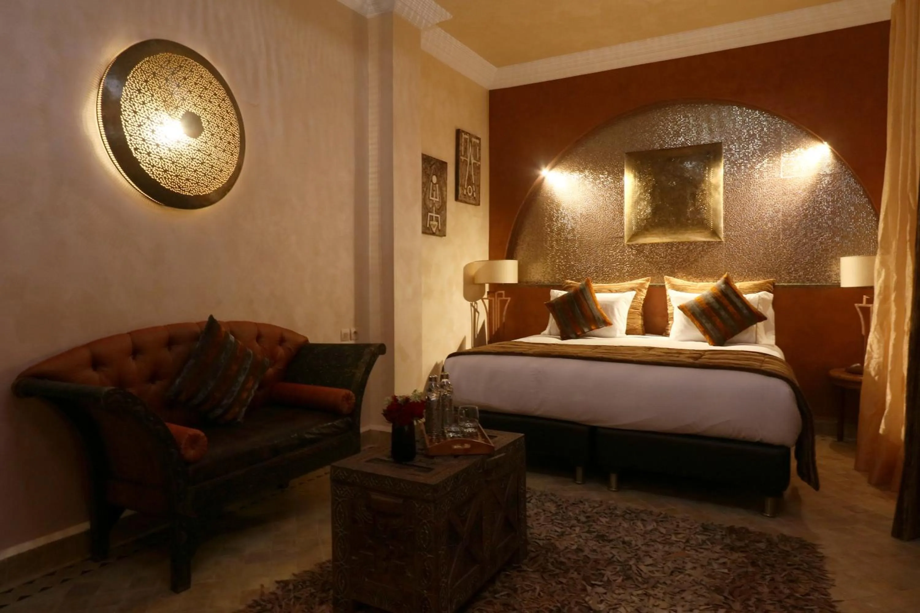 Living room, Bed in Riad Andallaspa