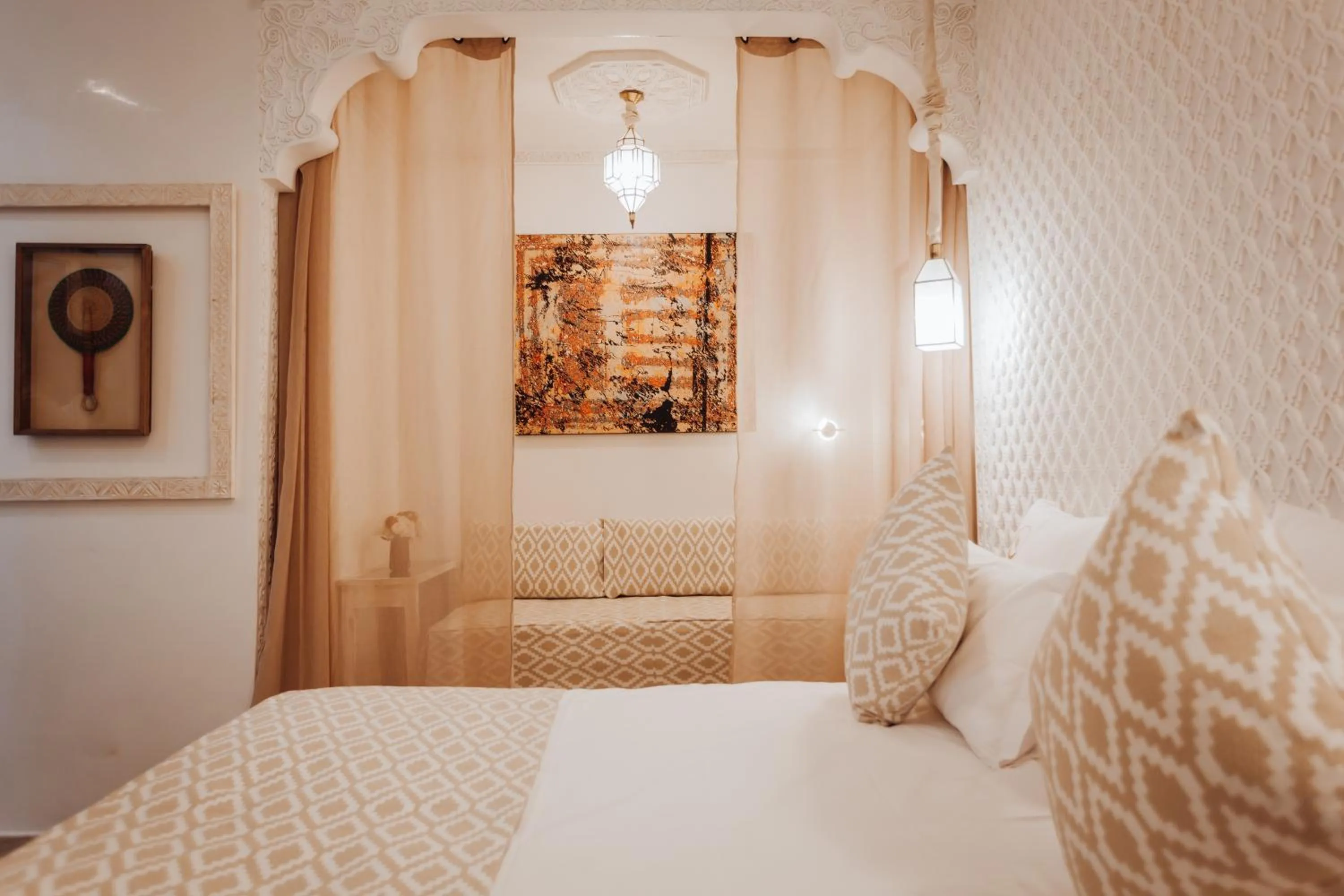 Bed in Riad Andallaspa