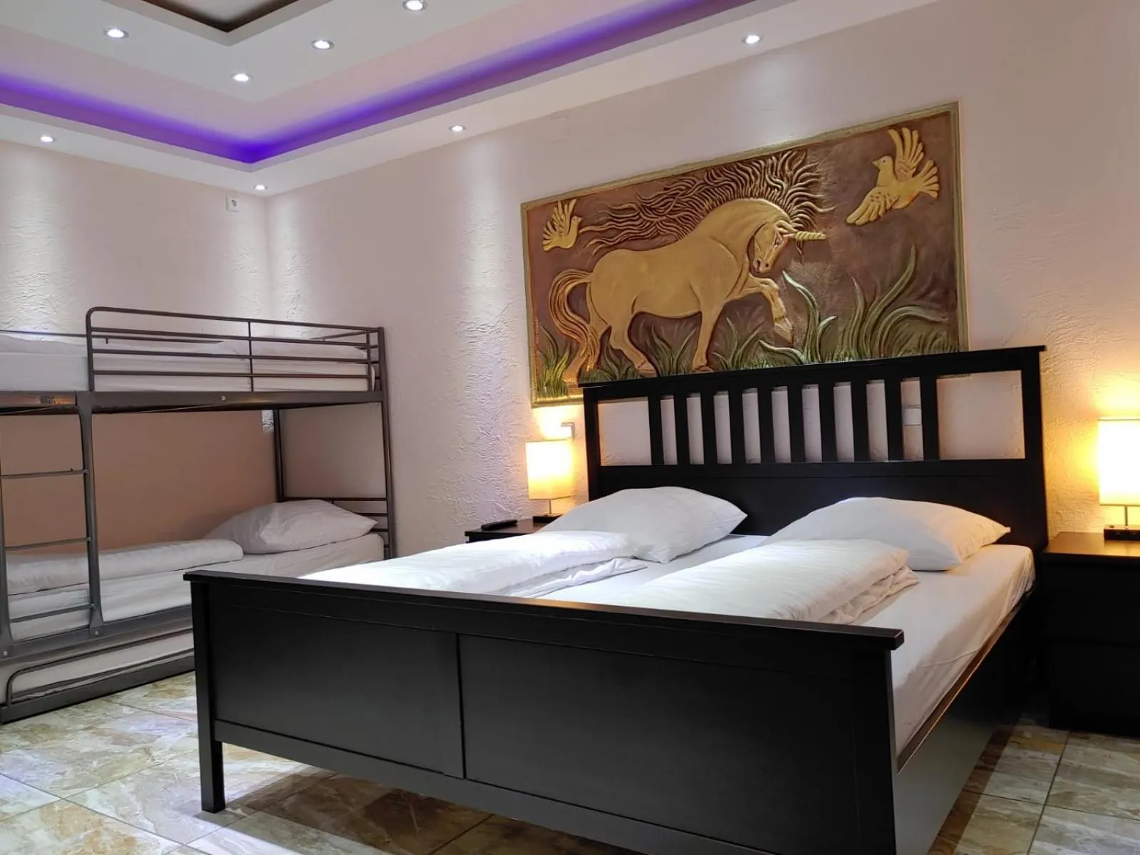 Bed in Hotel Babylon am Europa-Park