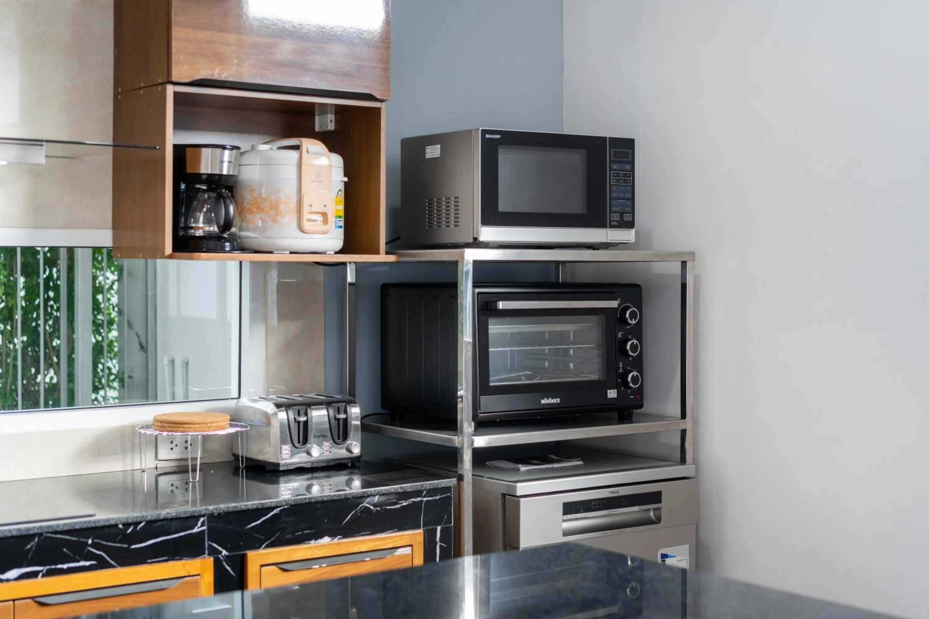 Communal kitchen in Phuket La Siesta