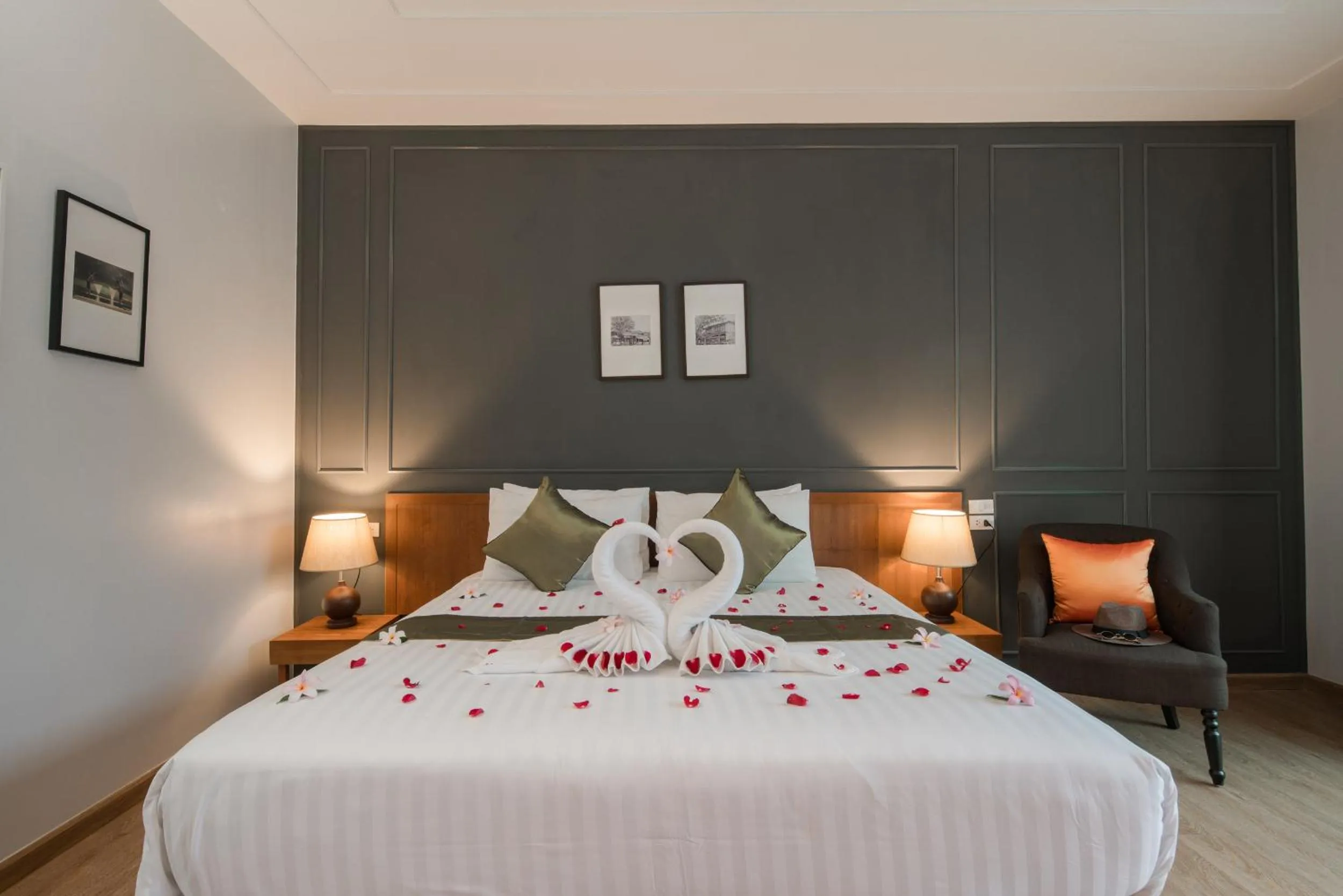 Bed in The Orchid Villa