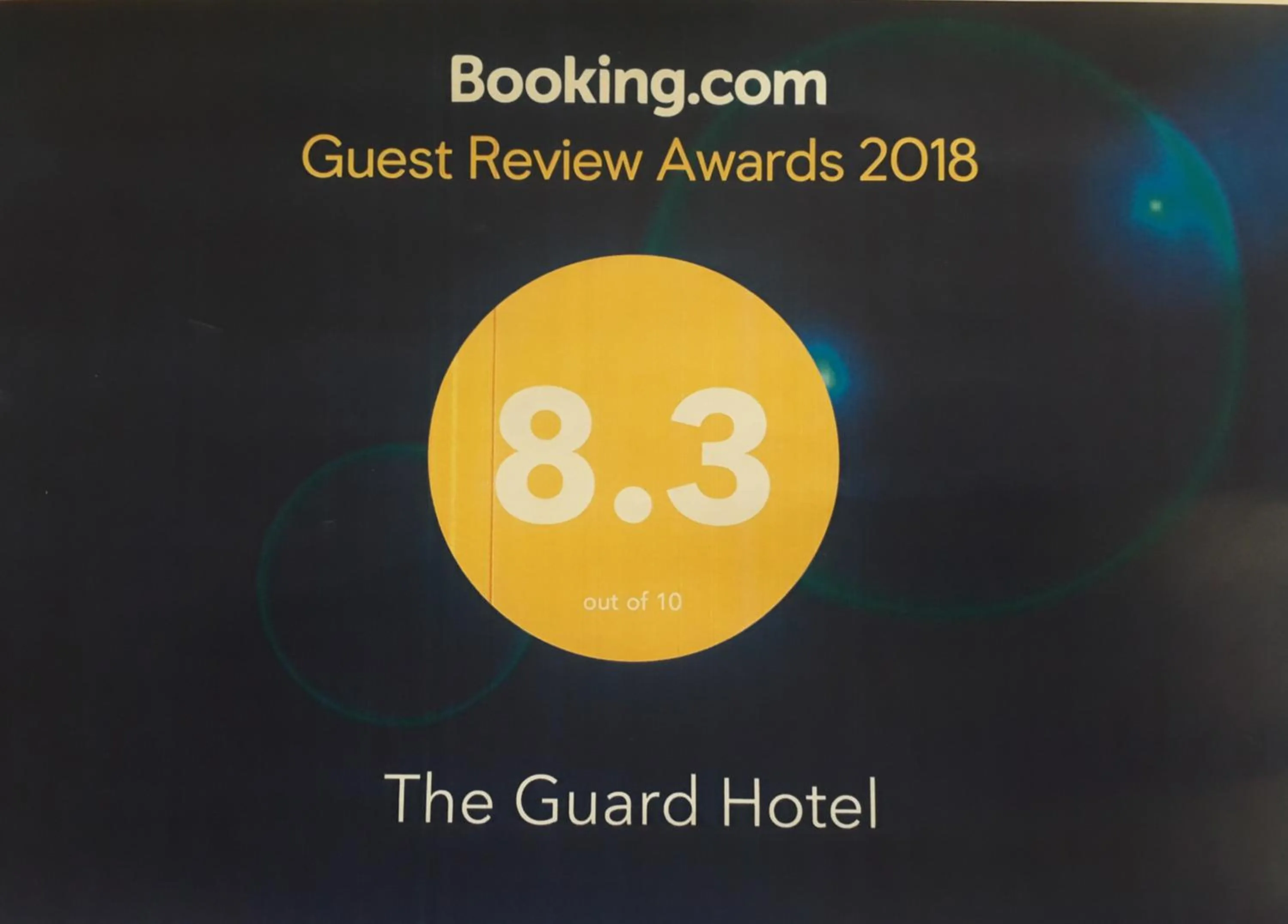 Certificate/Award in The Guard Hotel