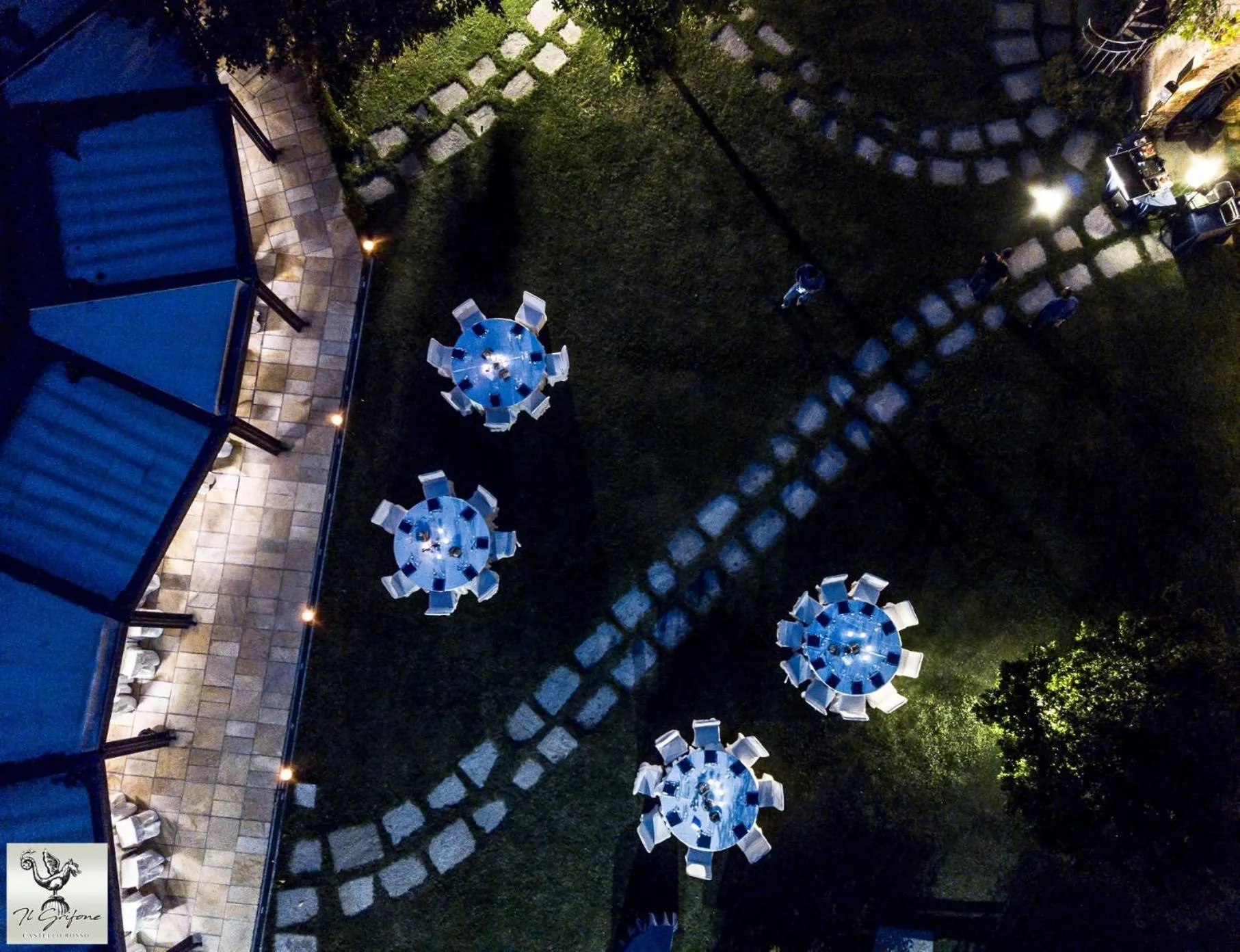 Garden view in Castello Rosso