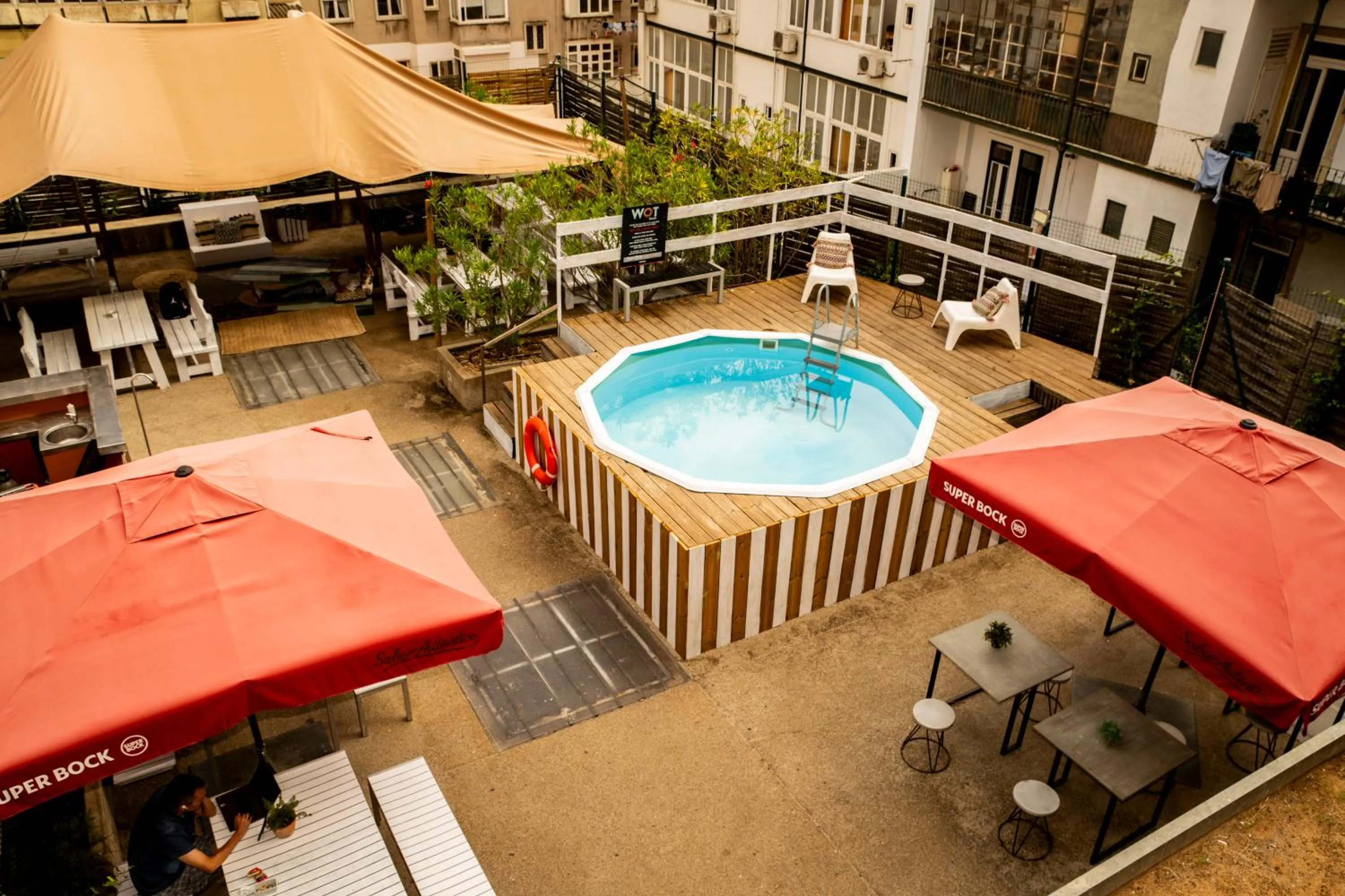 Swimming pool in WOT Patio Social