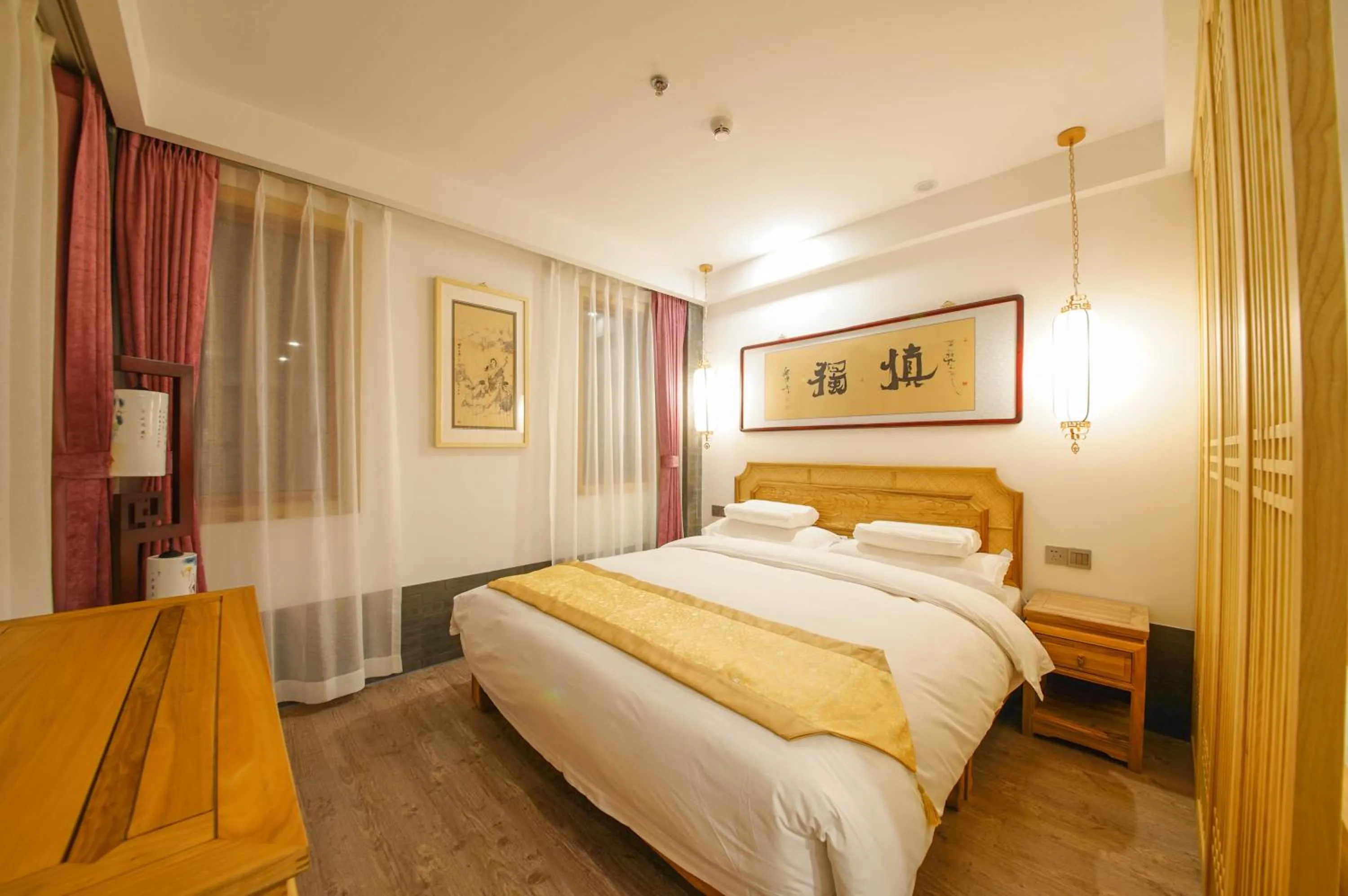 Bed in Pipa Hotel Datong