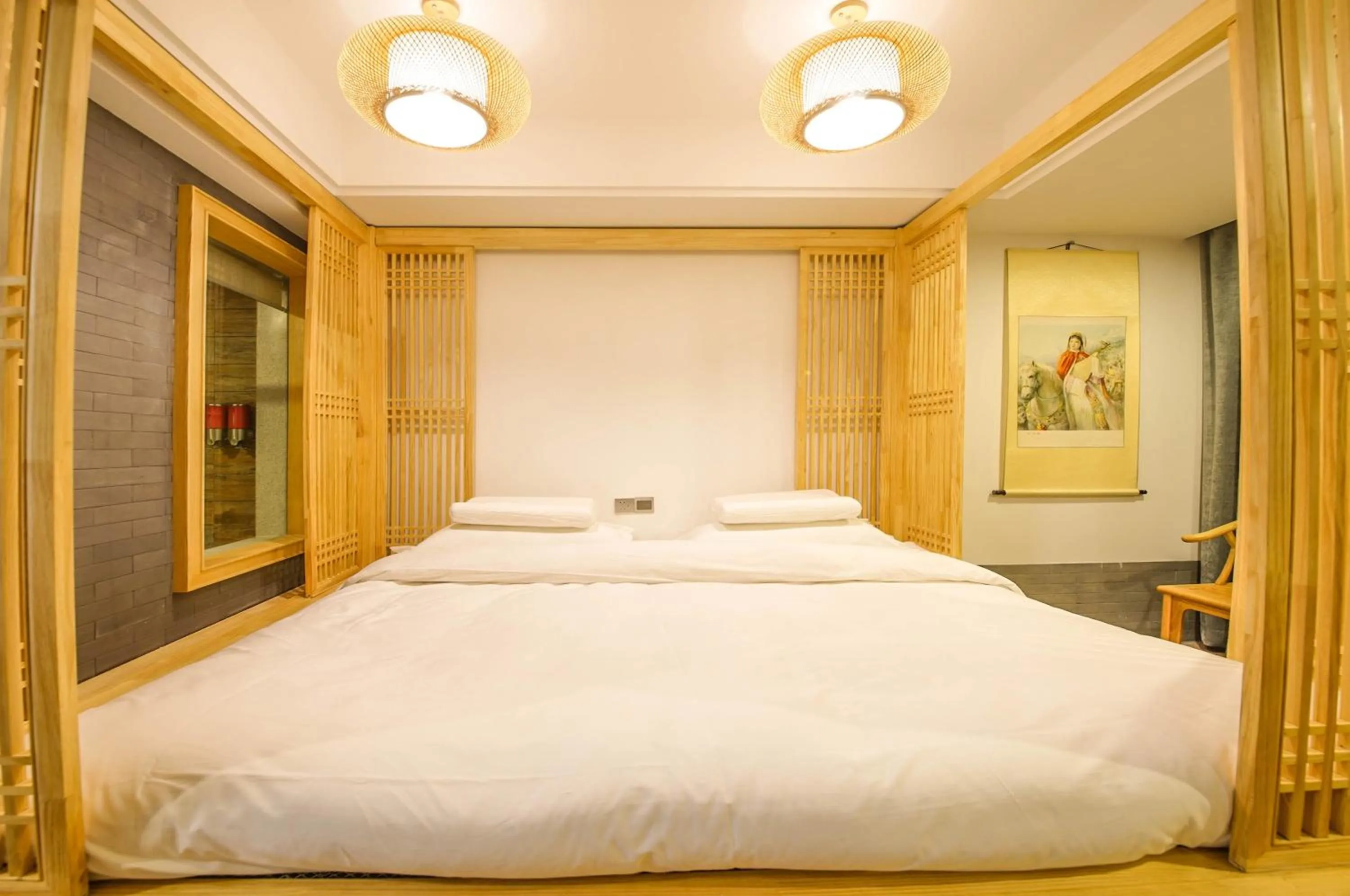 Bed in Pipa Hotel Datong