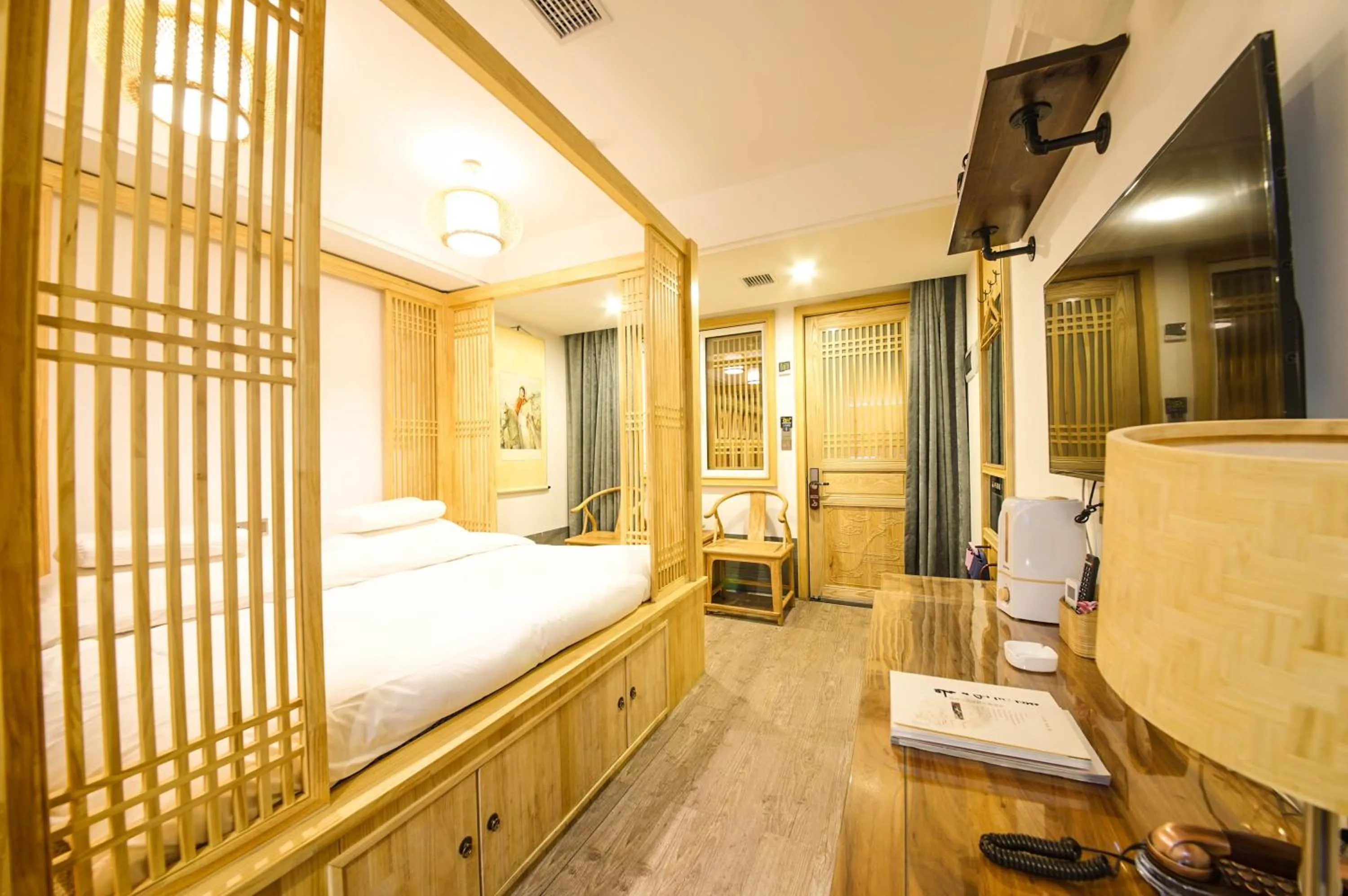 Bed in Pipa Hotel Datong