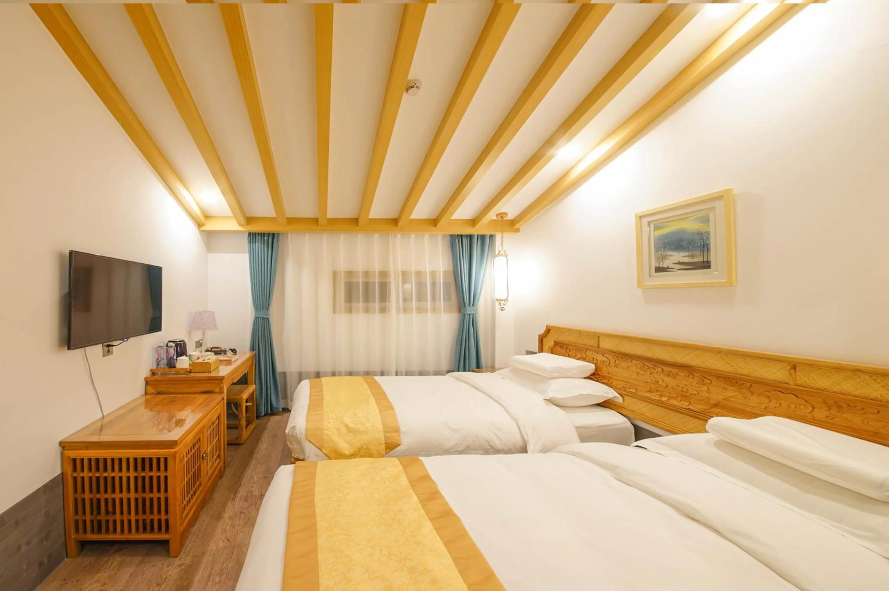 Bed in Pipa Hotel Datong