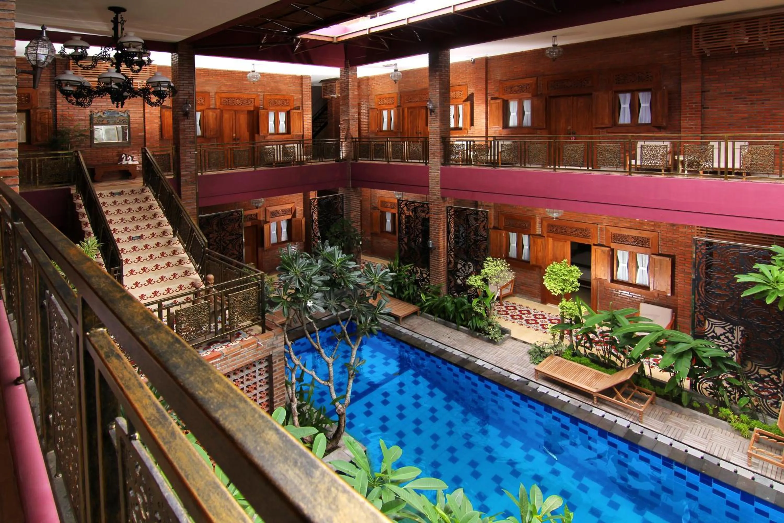 Pool view in Java Villas Boutique Hotel & Resto